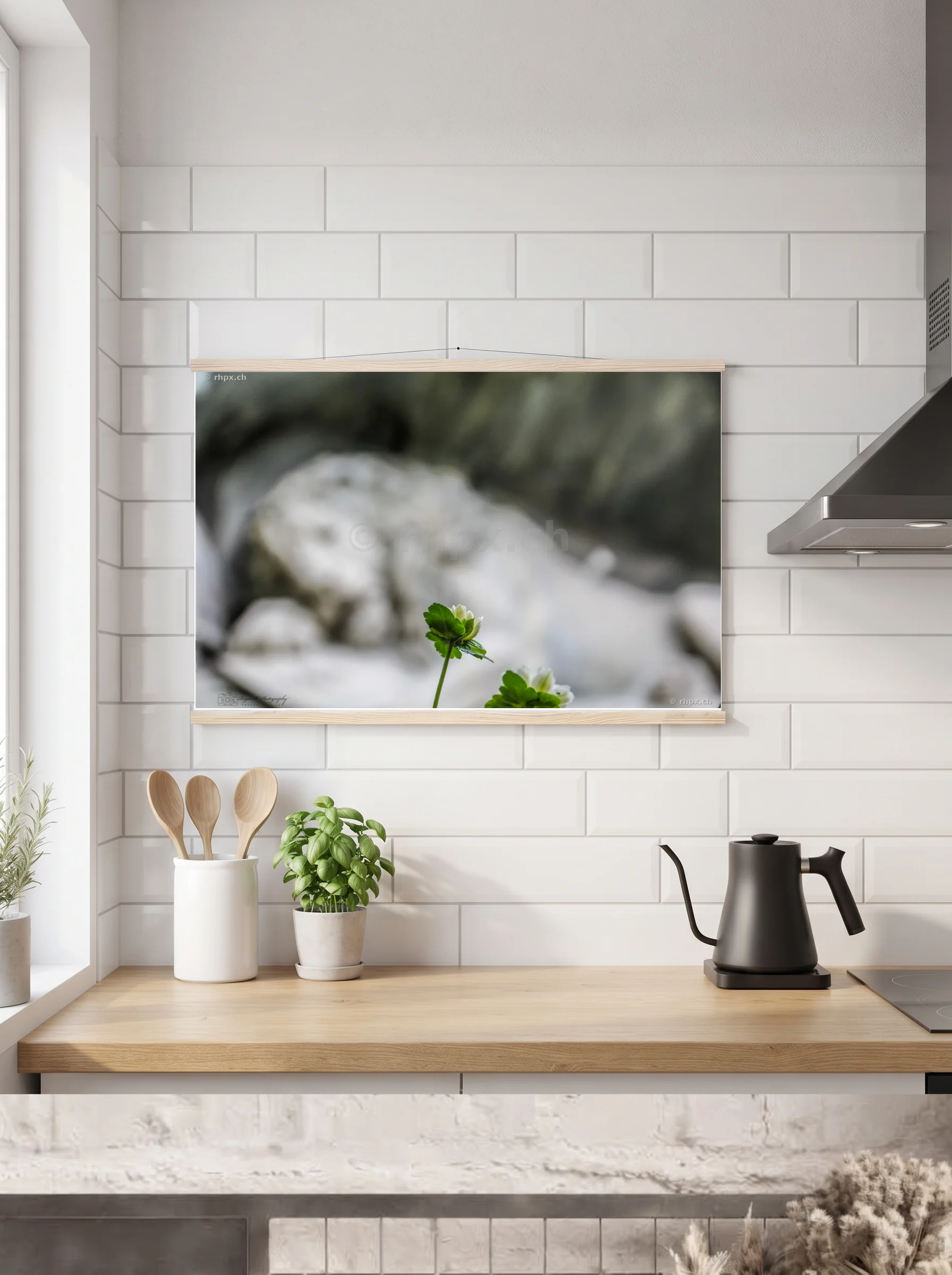 Premium-Poster mit Leisten horizontal 60x90 cm