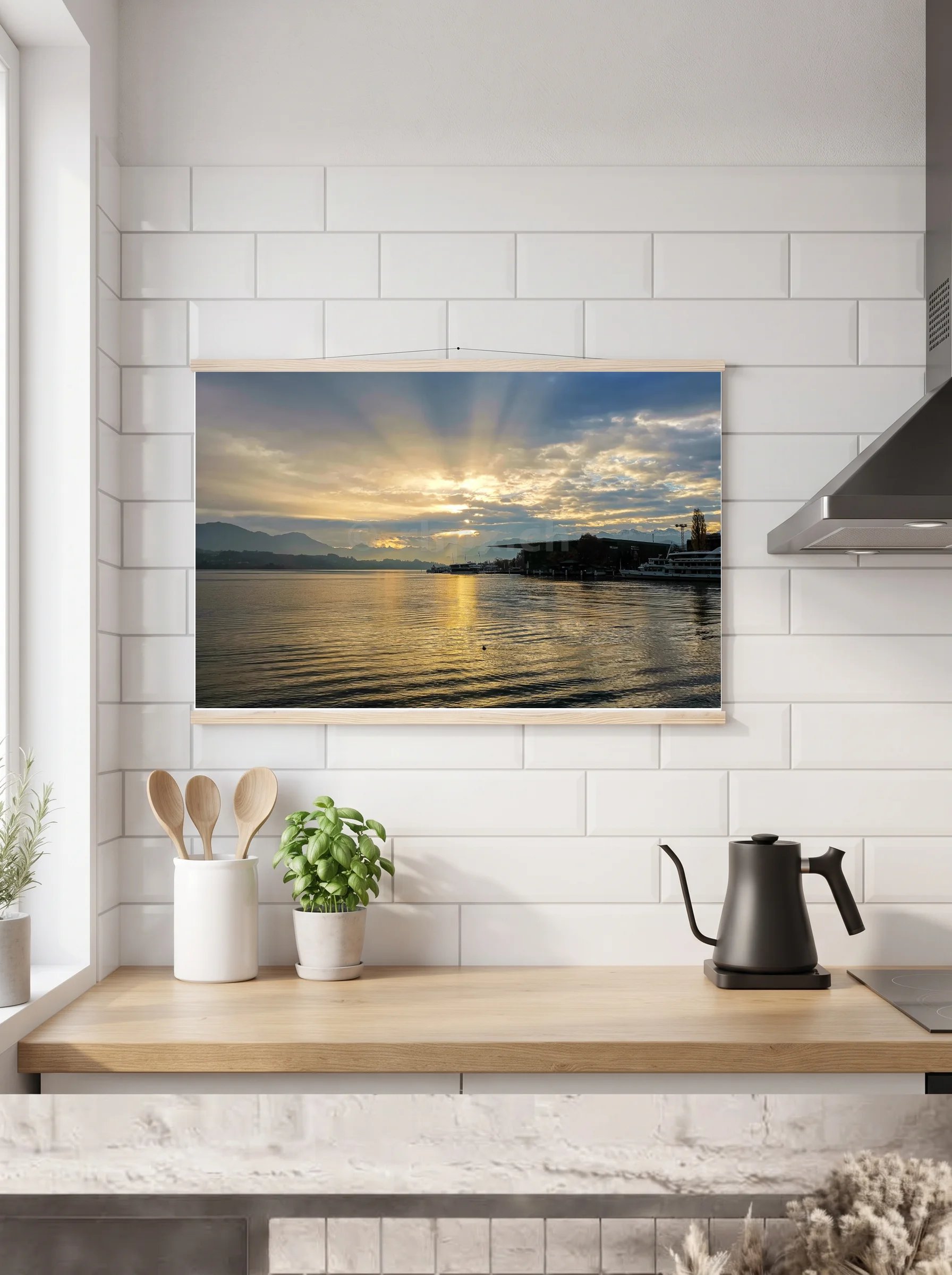 Premium-Poster mit Leisten horizontal A3 (29.7 x 42 cm)