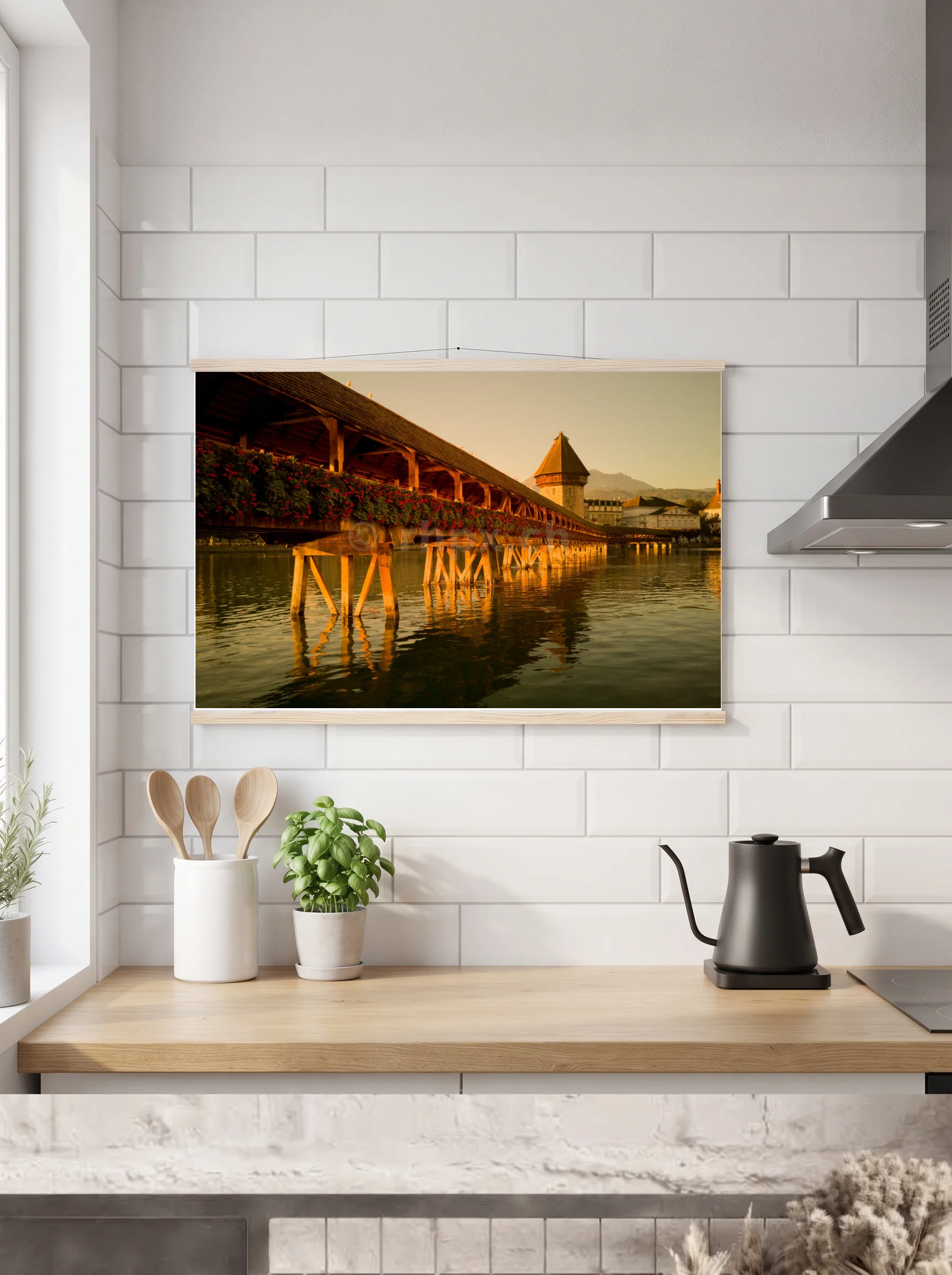 Premium-Poster mit Leisten horizontal A3 (29.7 x 42 cm)
