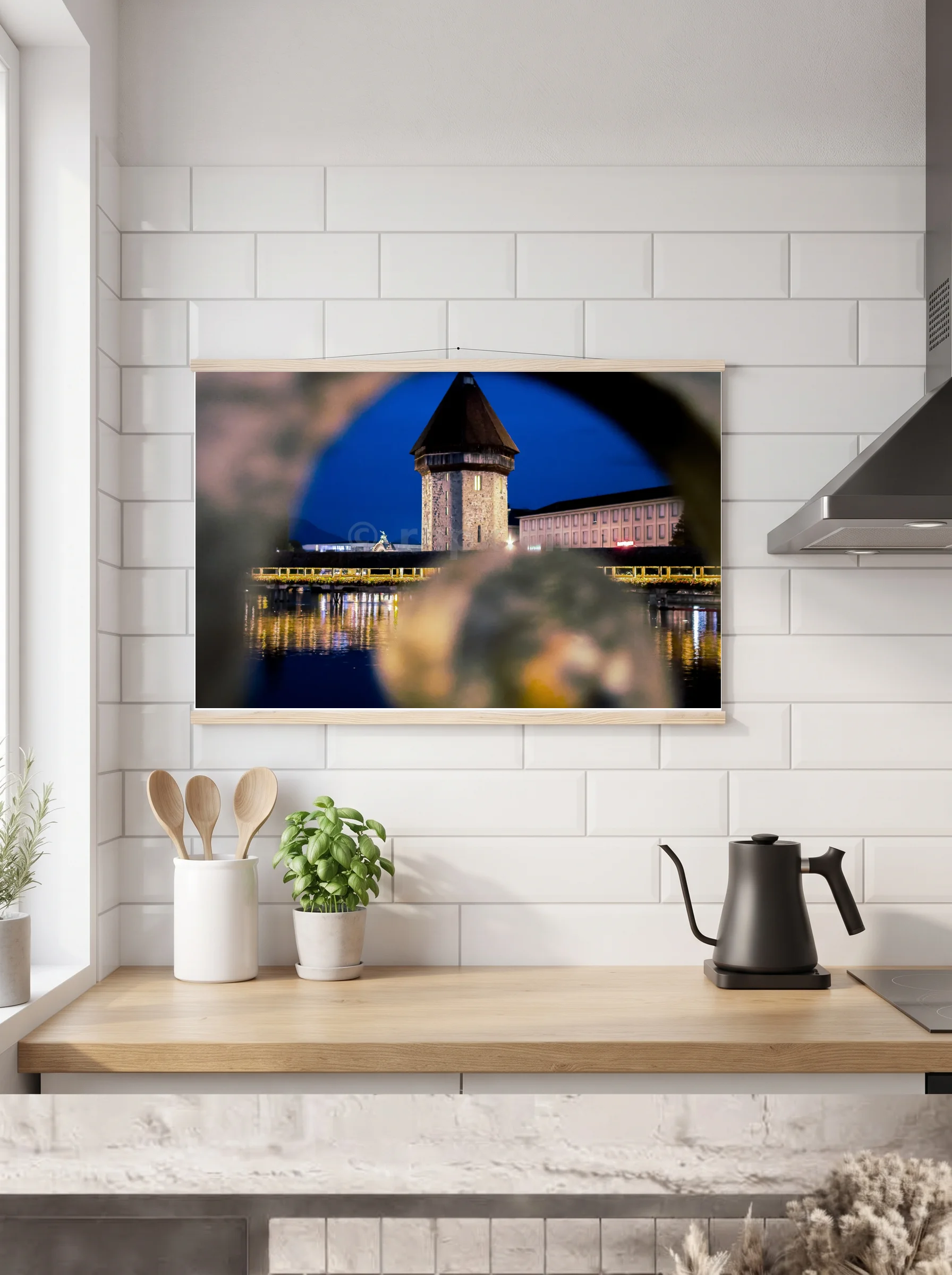 Premium-Poster mit Leisten horizontal 60x90 cm