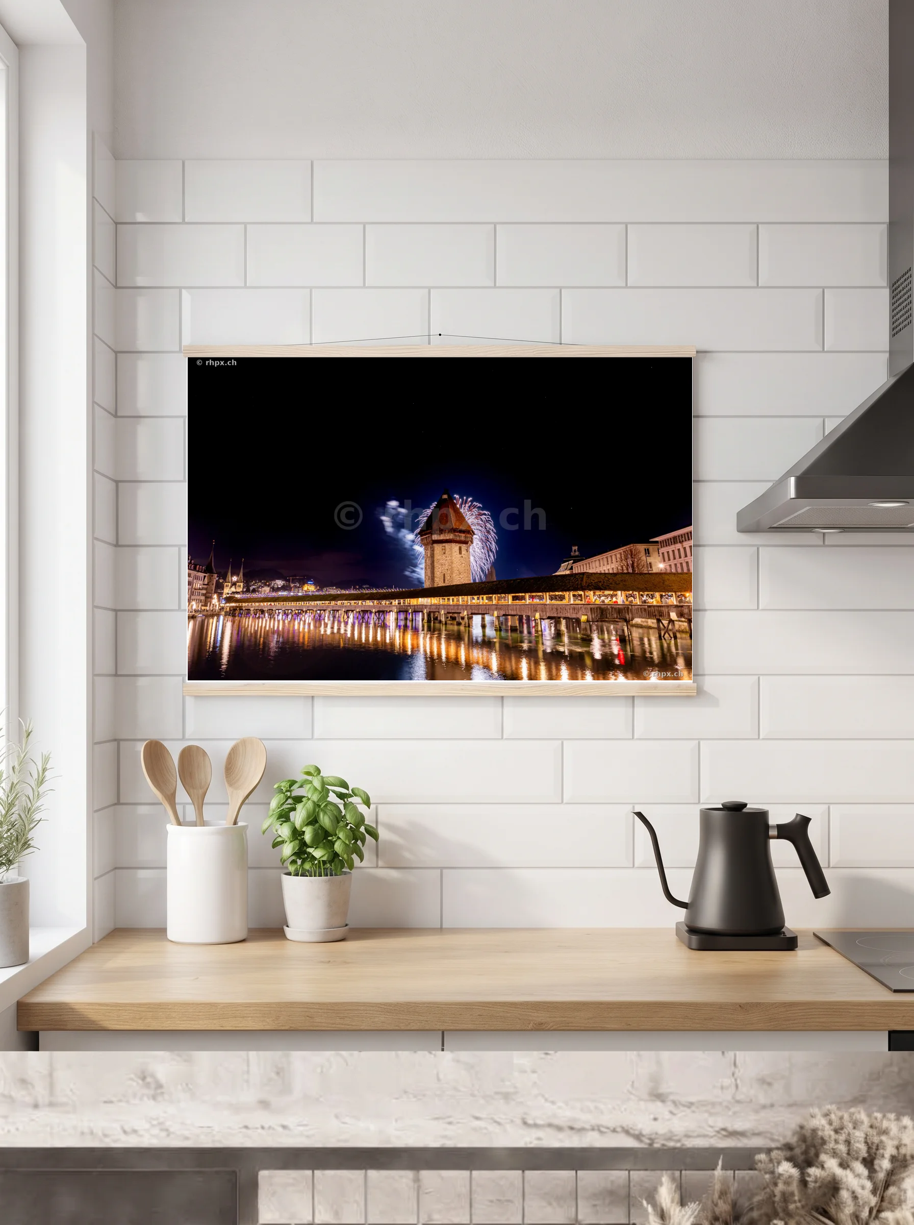 Premium-Poster mit Leisten horizontal A3 (29.7 x 42 cm)