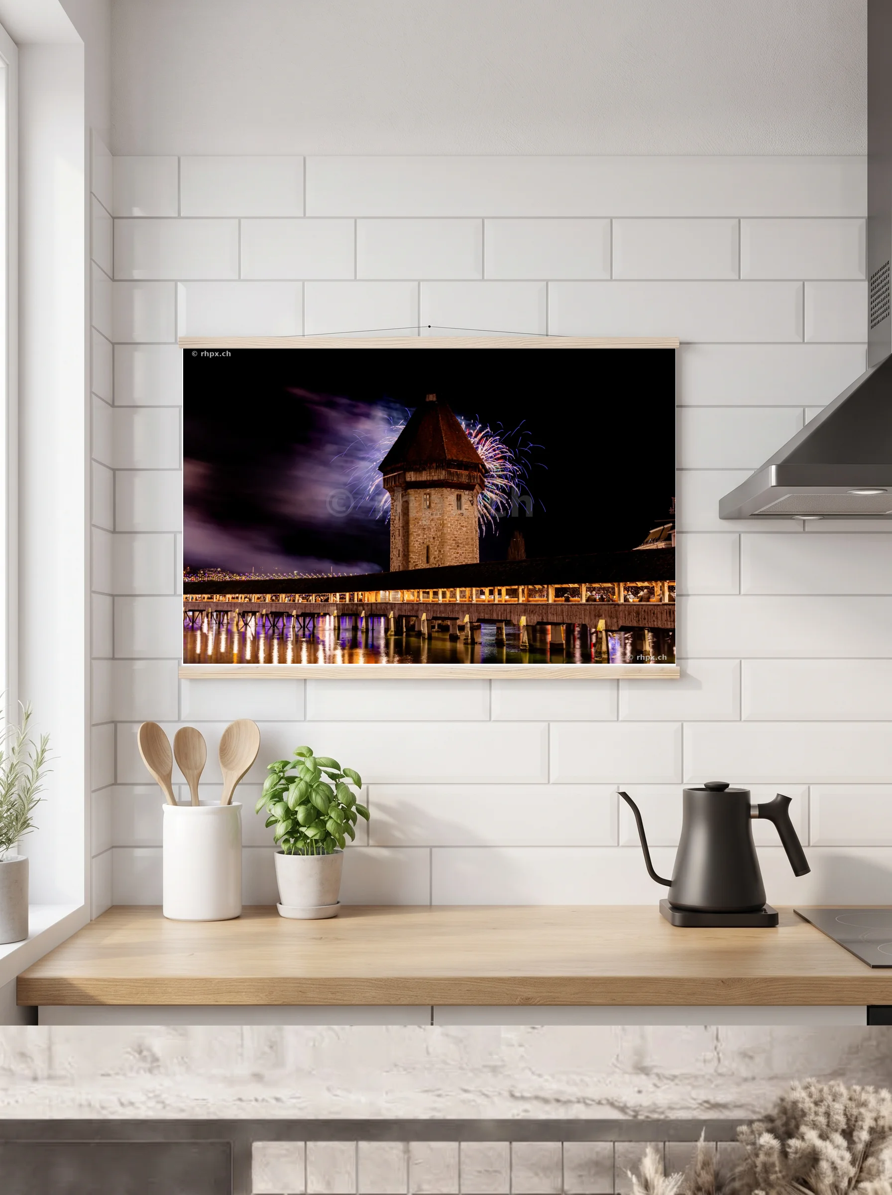 Premium-Poster mit Leisten horizontal A2 (42 x 59.4 cm)