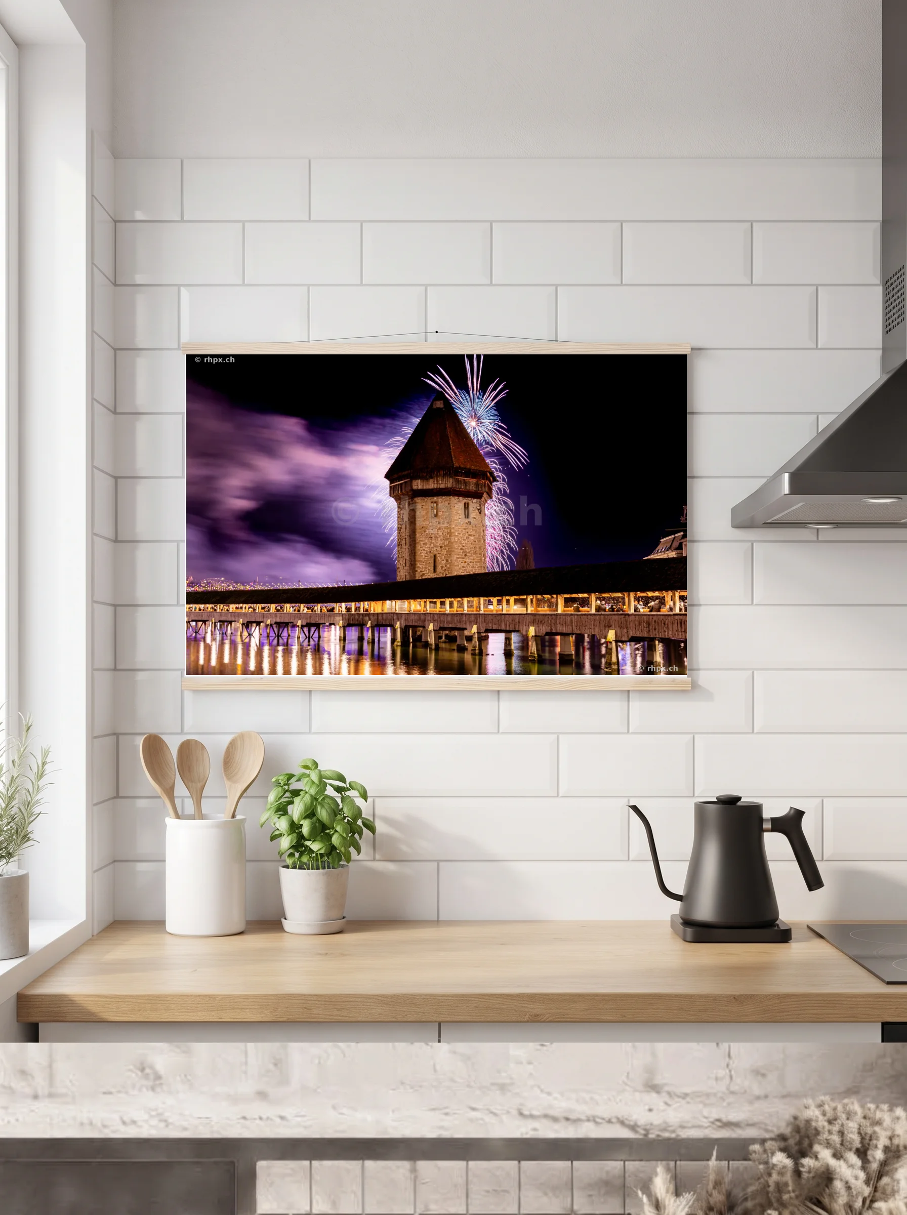 Premium-Poster mit Leisten horizontal A3 (29.7 x 42 cm)