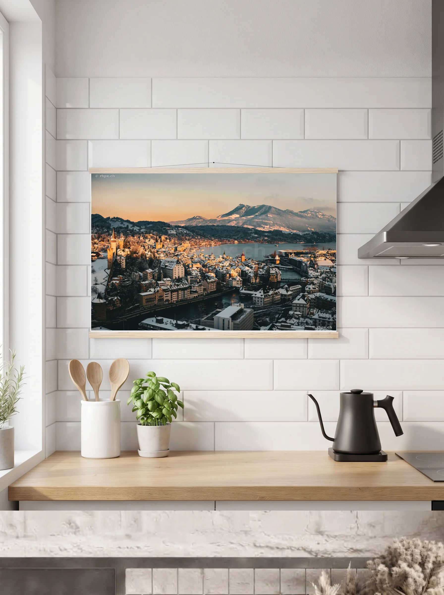 Premium-Poster mit Leisten horizontal A3 (29.7 x 42 cm)
