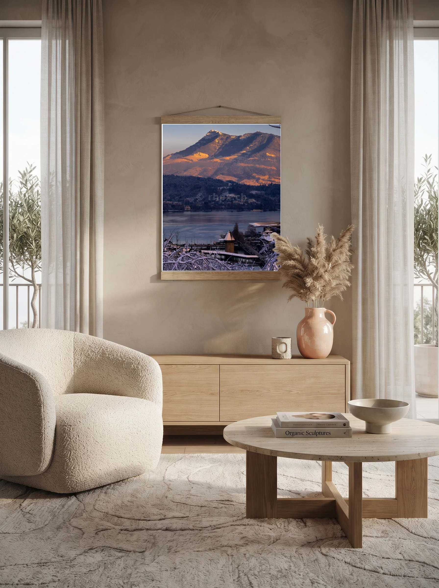 Premium-Poster mit Leisten Vertikal 70 x 100 cm