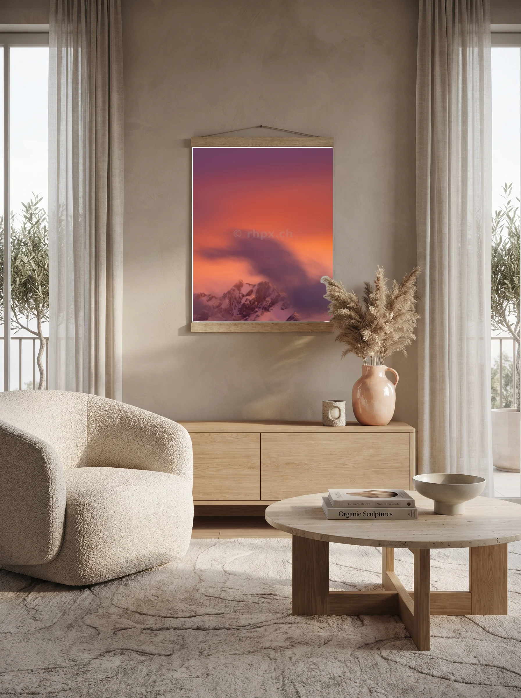 Premium-Poster mit Leisten Vertikal 60x90 cm