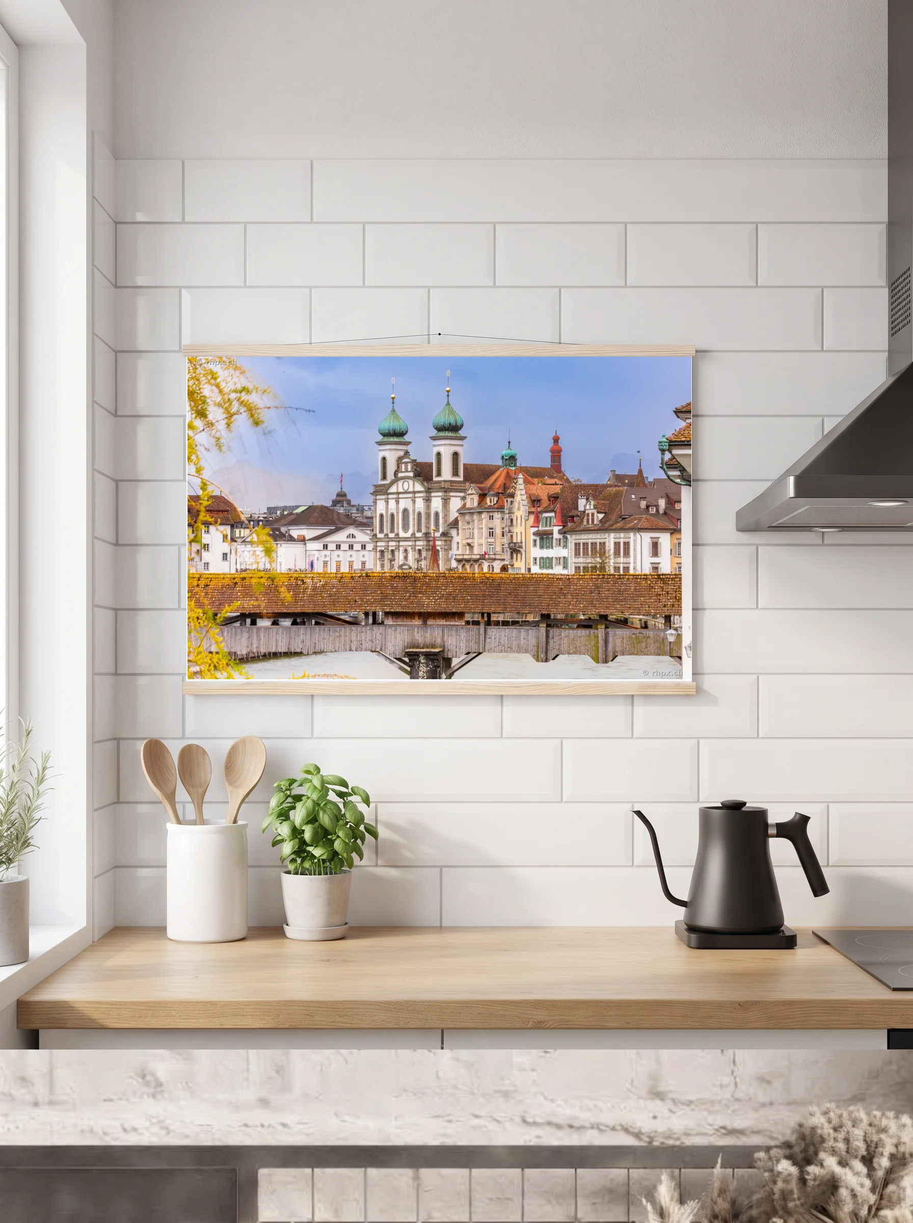 Premium-Poster mit Leisten horizontal A3 (29.7 x 42 cm)