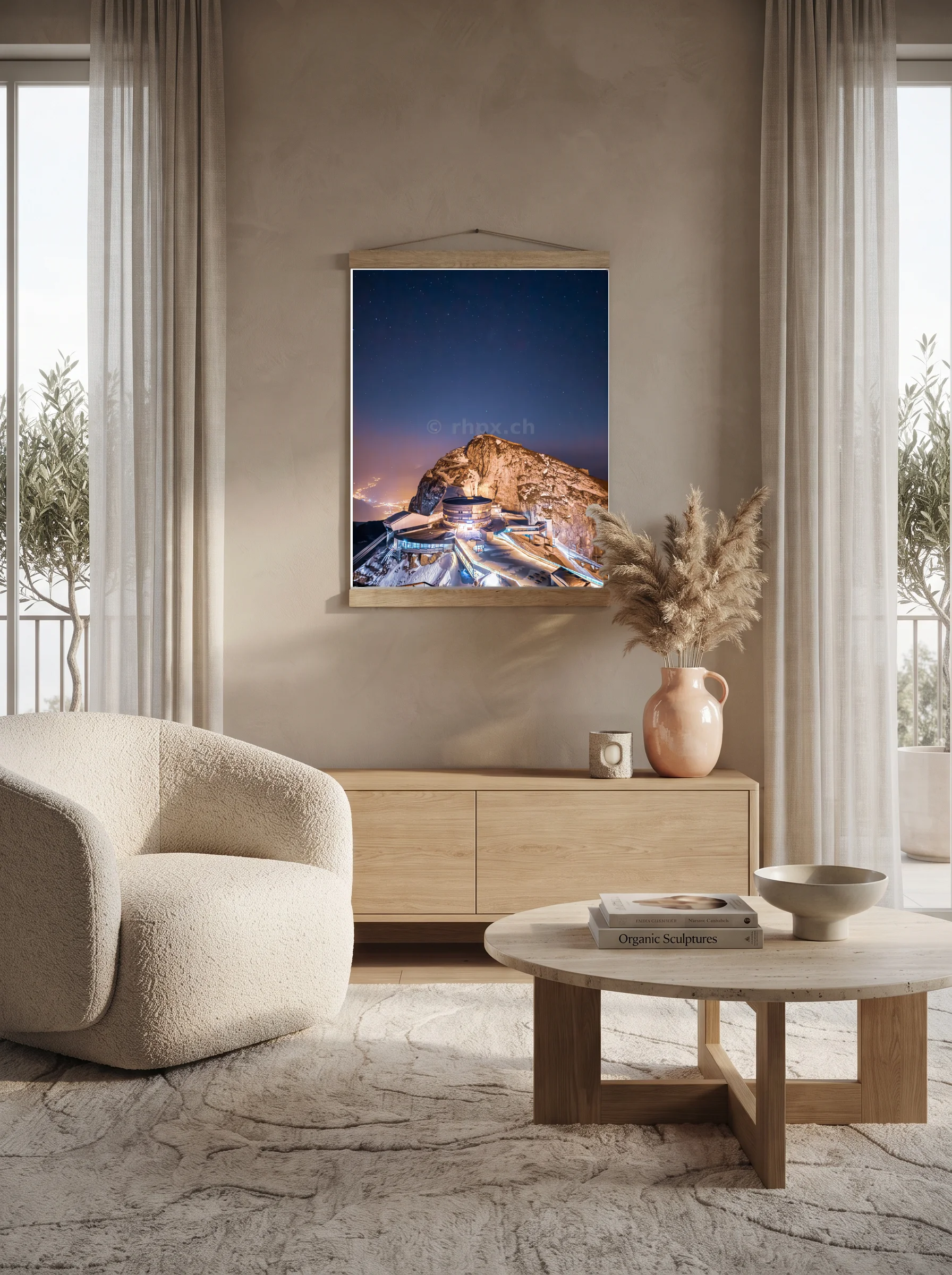 Premium-Poster mit Leisten Vertikal