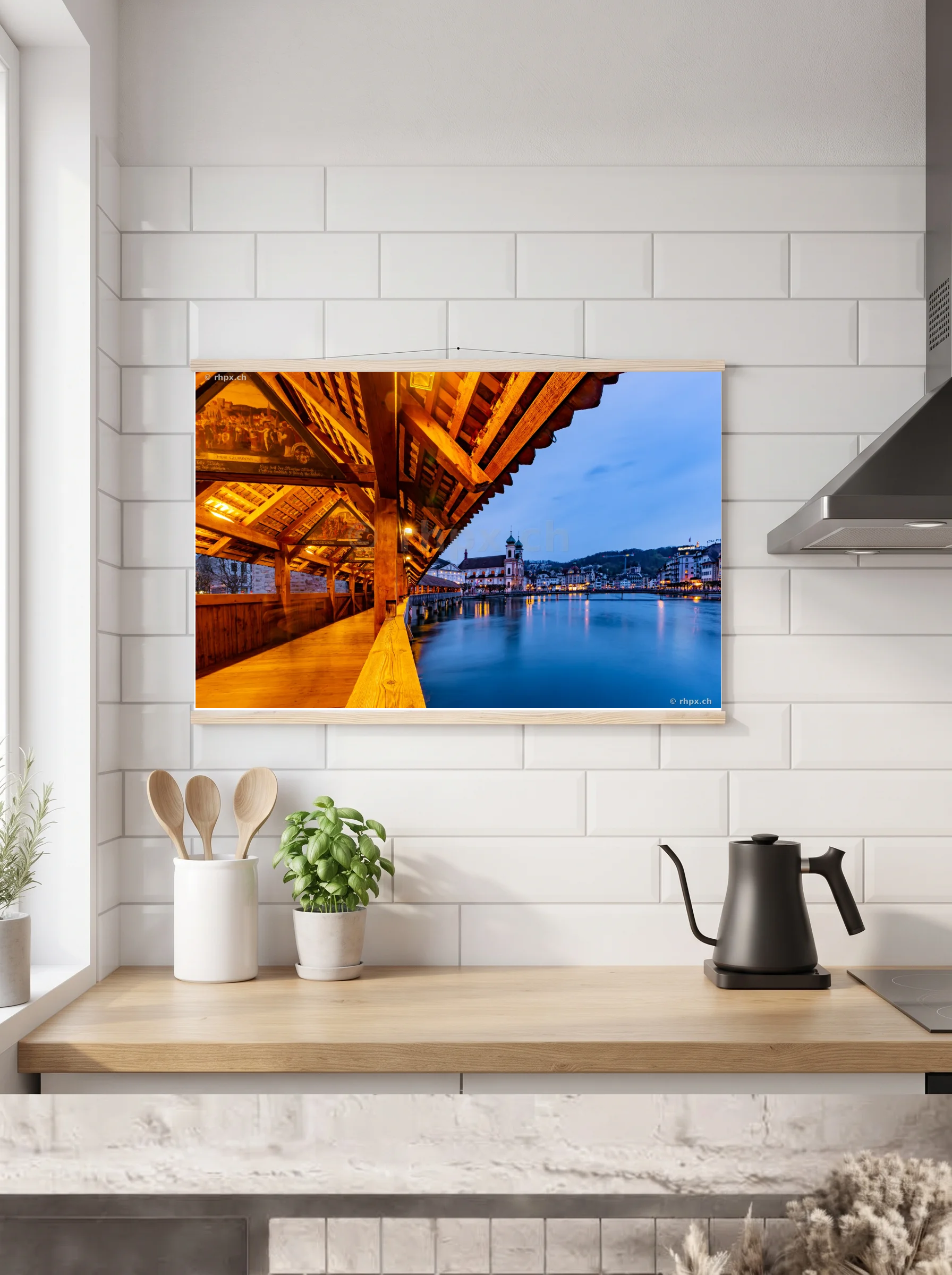 Premium-Poster mit Leisten horizontal A3 (29.7 x 42 cm)