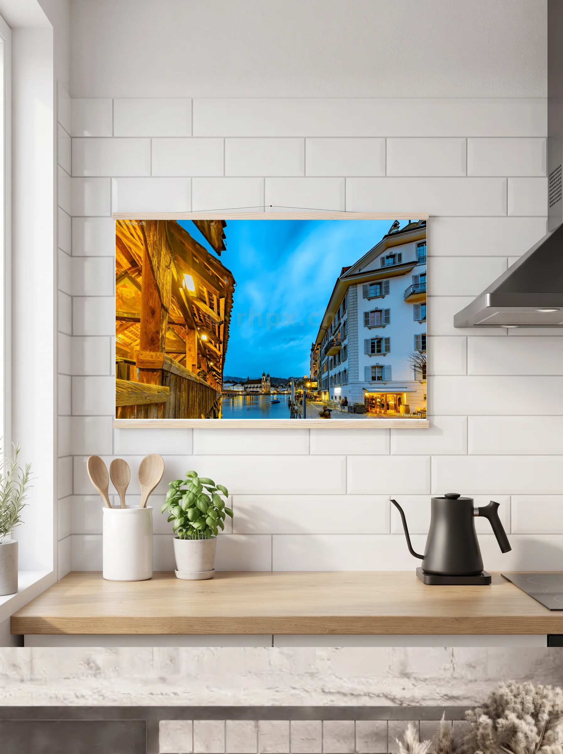 Premium-Poster mit Leisten horizontal 70 x 100 cm