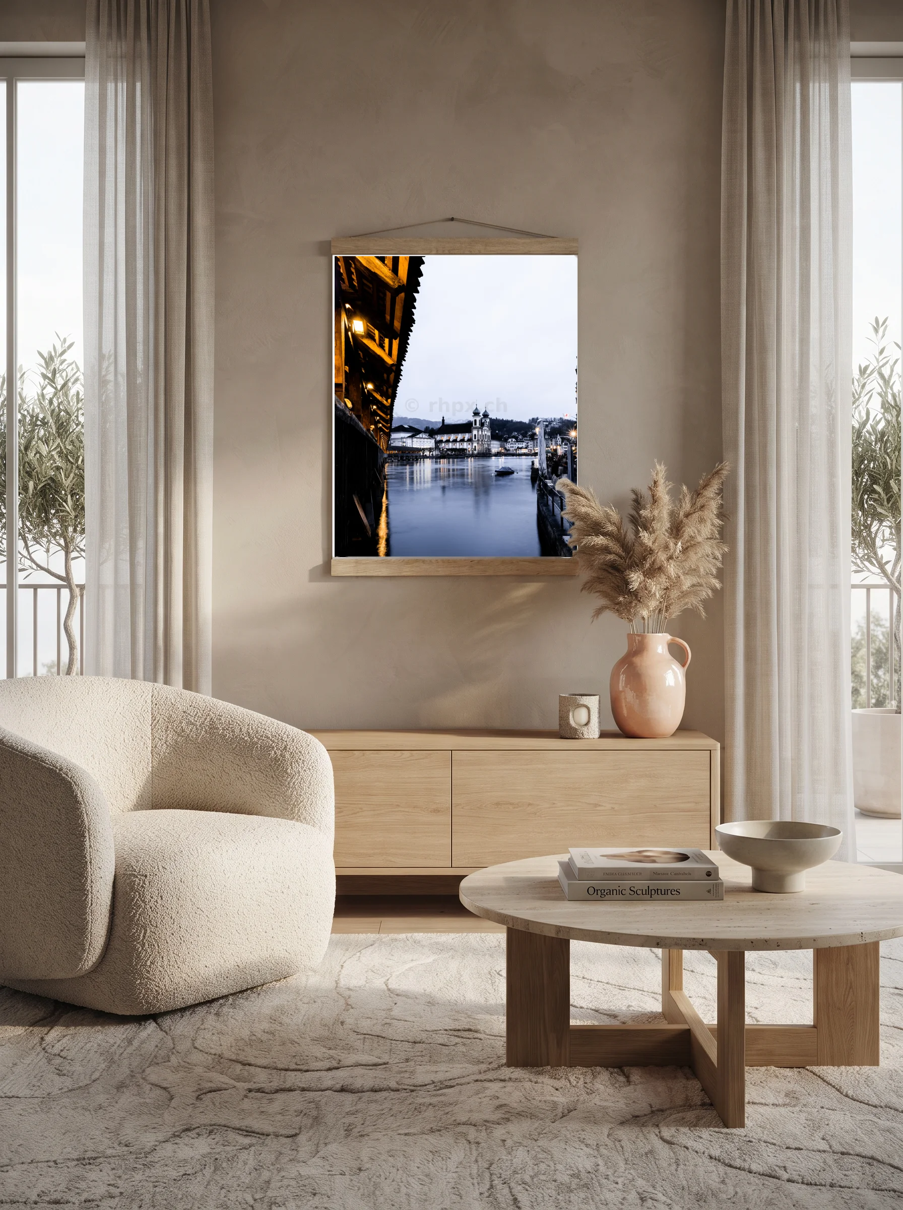 Premium-Poster mit Leisten Vertikal 60x90 cm