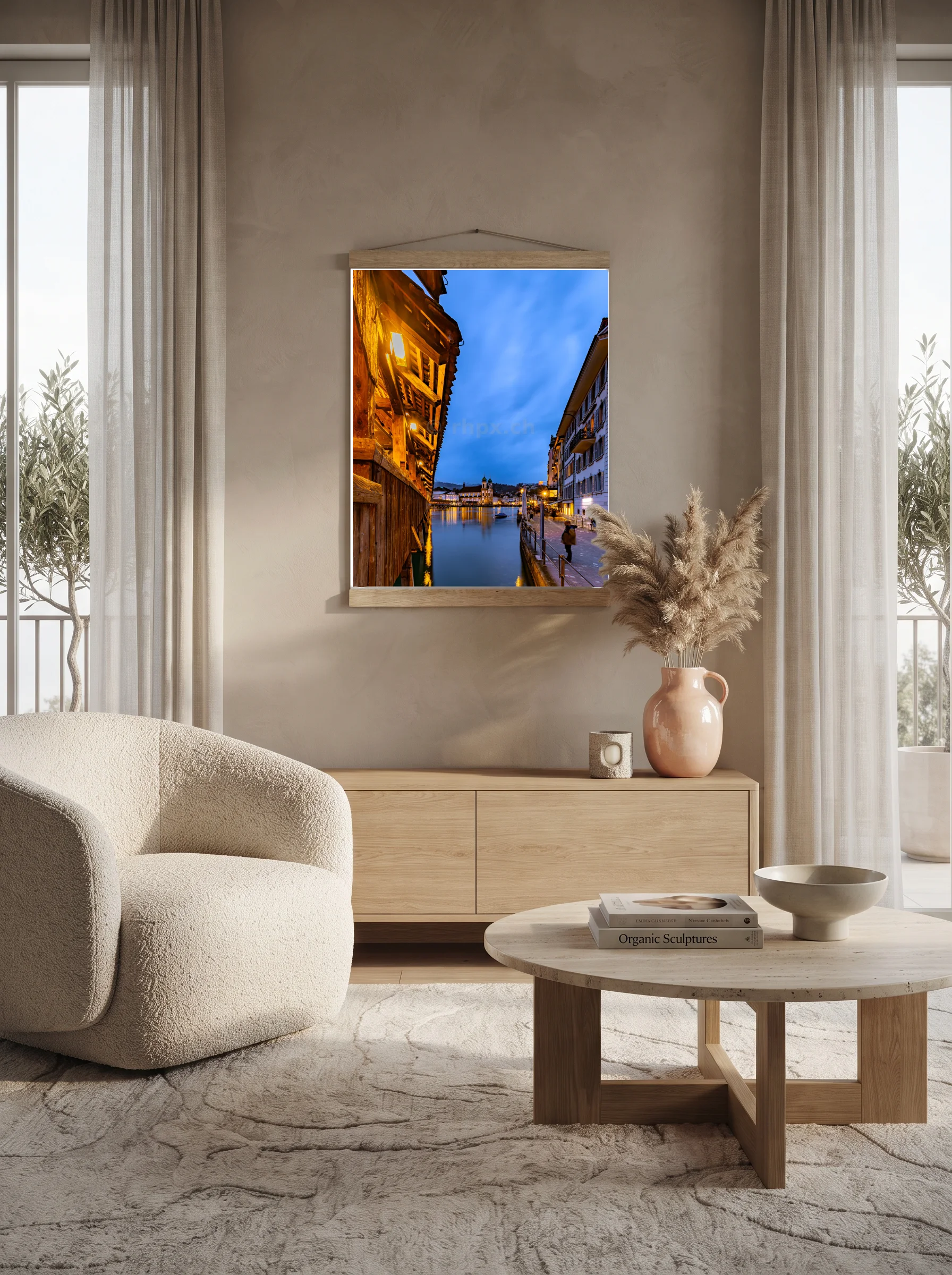 Premium-Poster mit Leisten Vertikal 60x90 cm