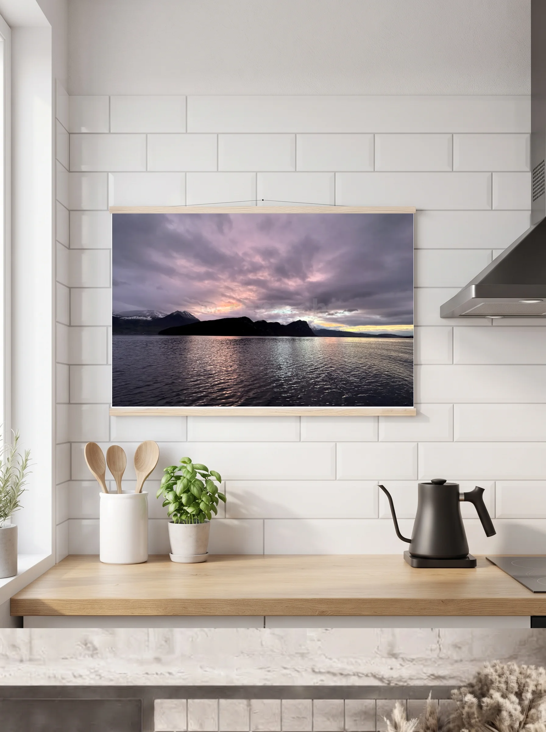 Premium-Poster mit Leisten horizontal A3 (29.7 x 42 cm)