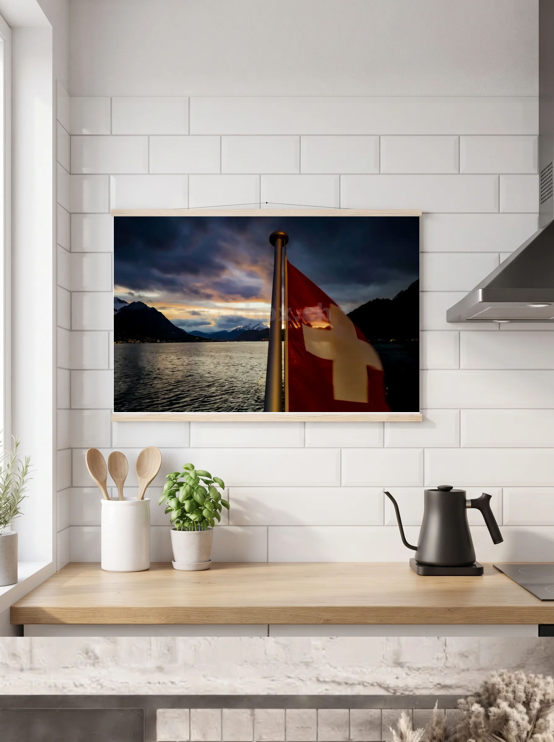Premium-Poster mit Leisten horizontal A3 (29.7 x 42 cm)