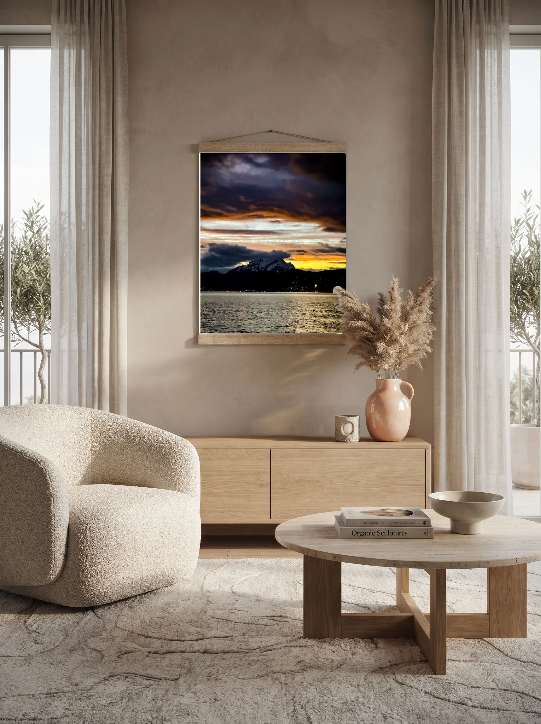 Premium-Poster mit Leisten Vertikal A1 (59.4 x 84.1 cm)