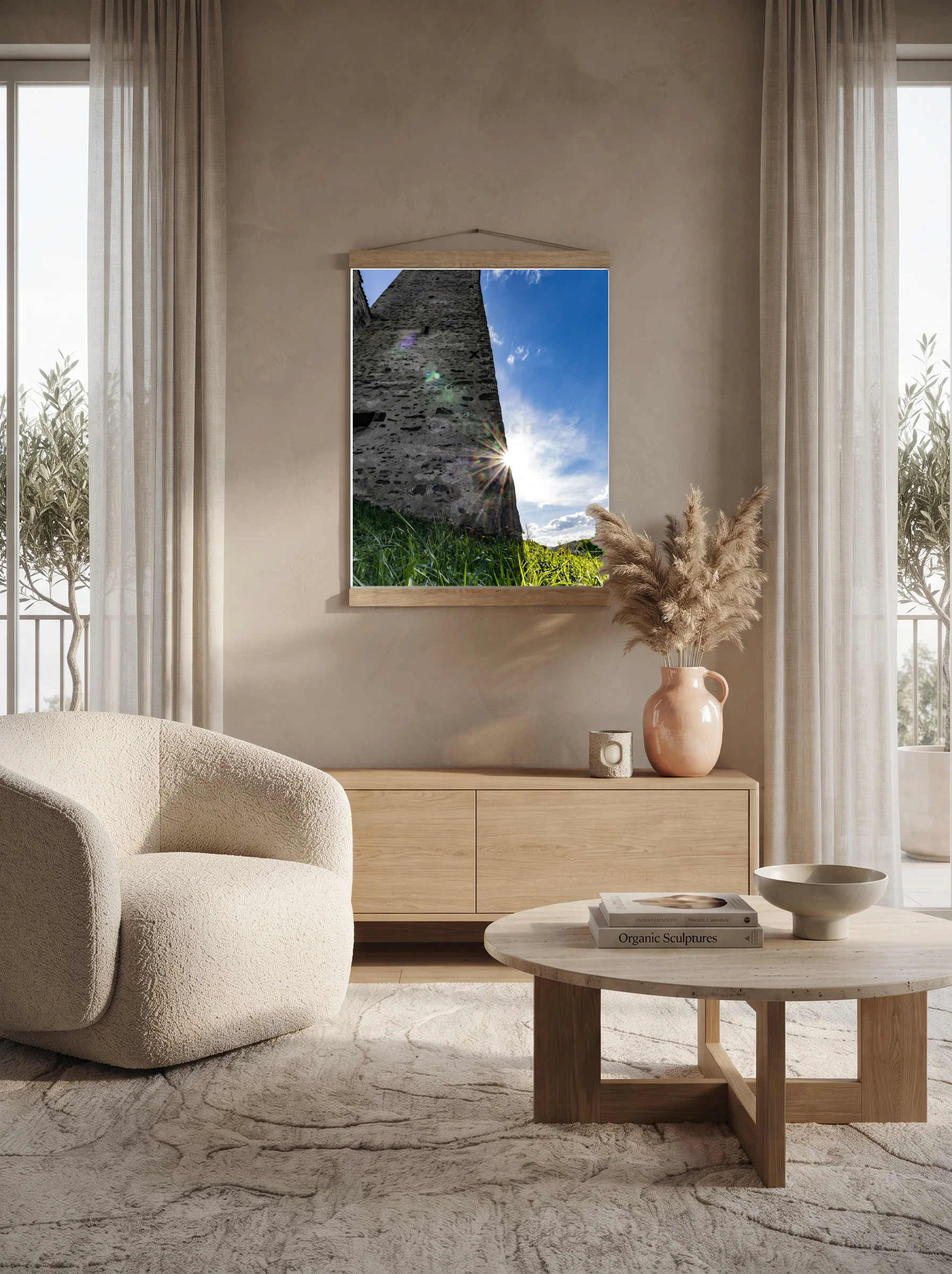 Premium-Poster mit Leisten Vertikal 60x90 cm