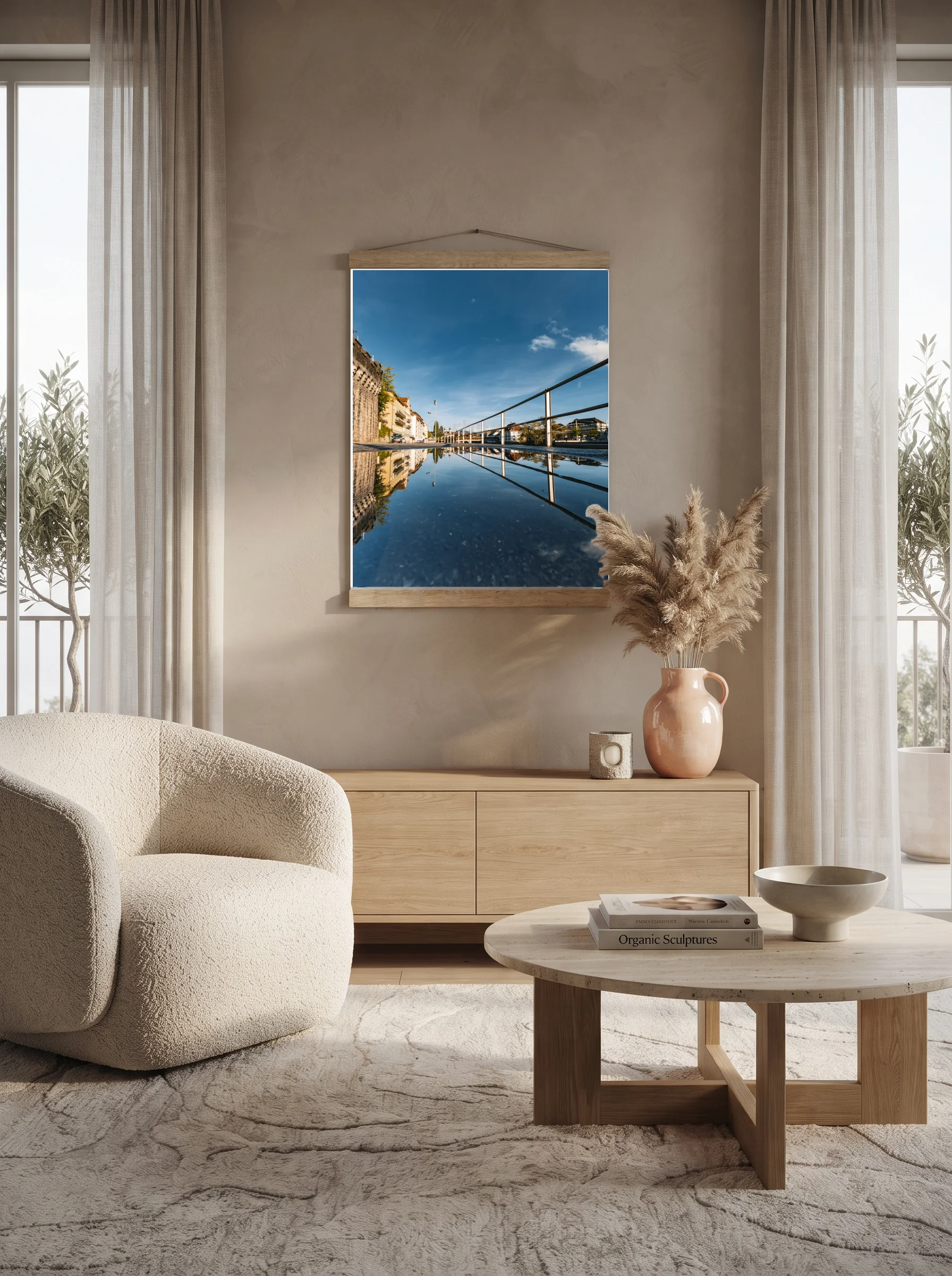 Premium-Poster mit Leisten Vertikal 60x90 cm