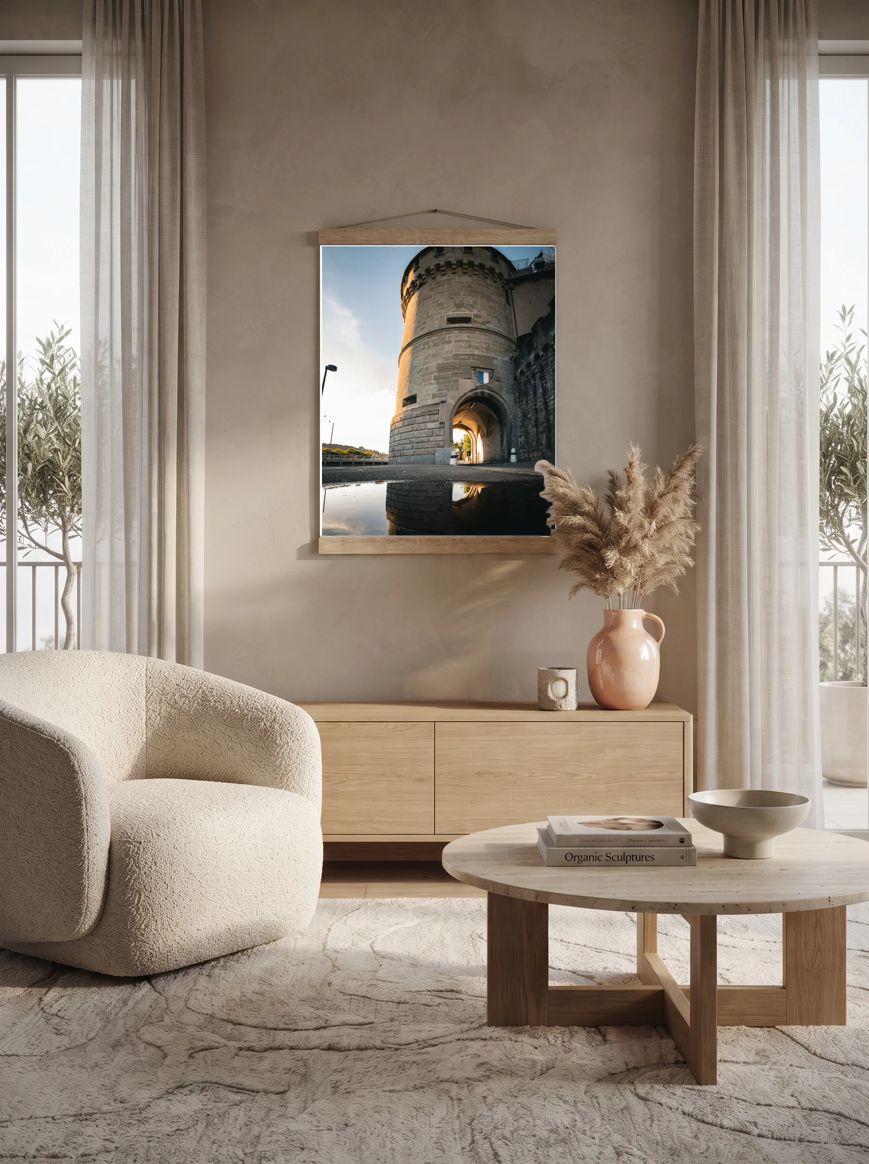 Premium-Poster mit Leisten Vertikal 70 x 100 cm