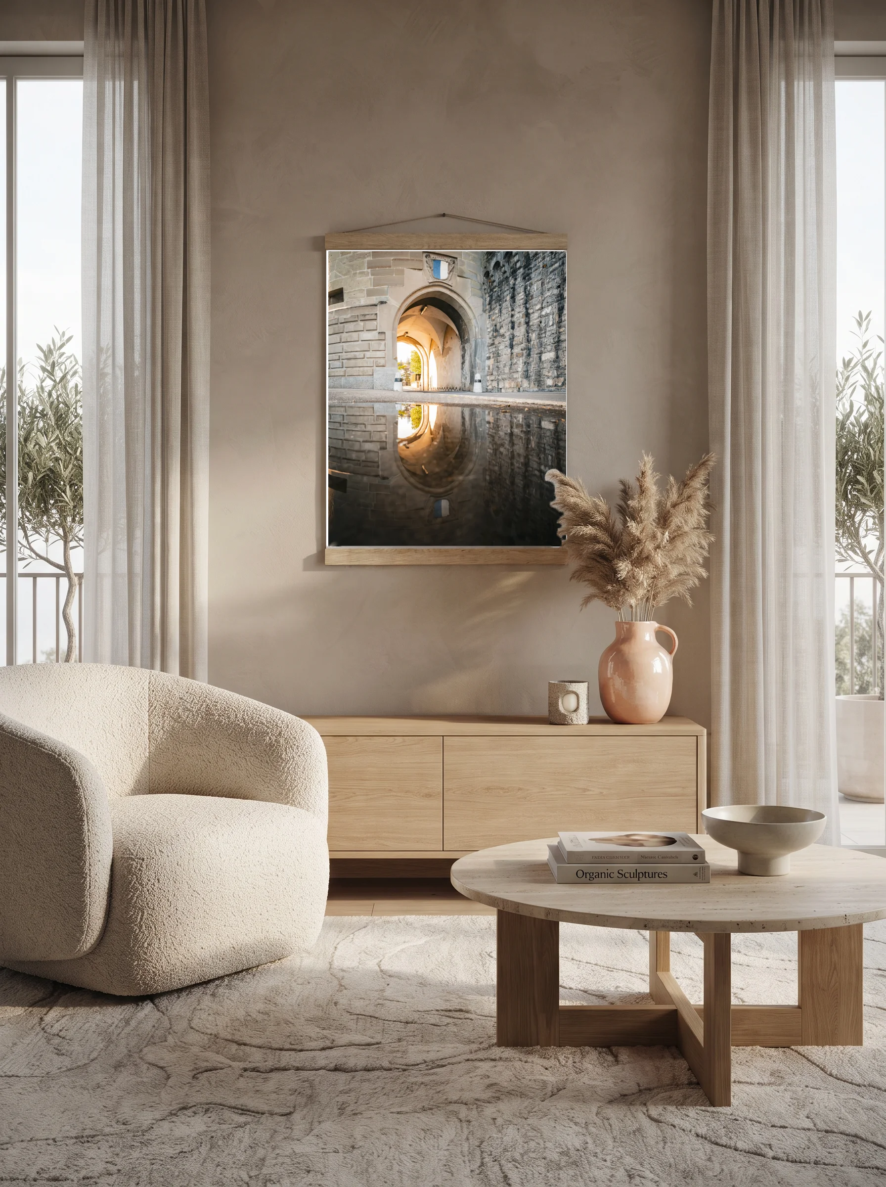 Premium-Poster mit Leisten Vertikal 60x90 cm