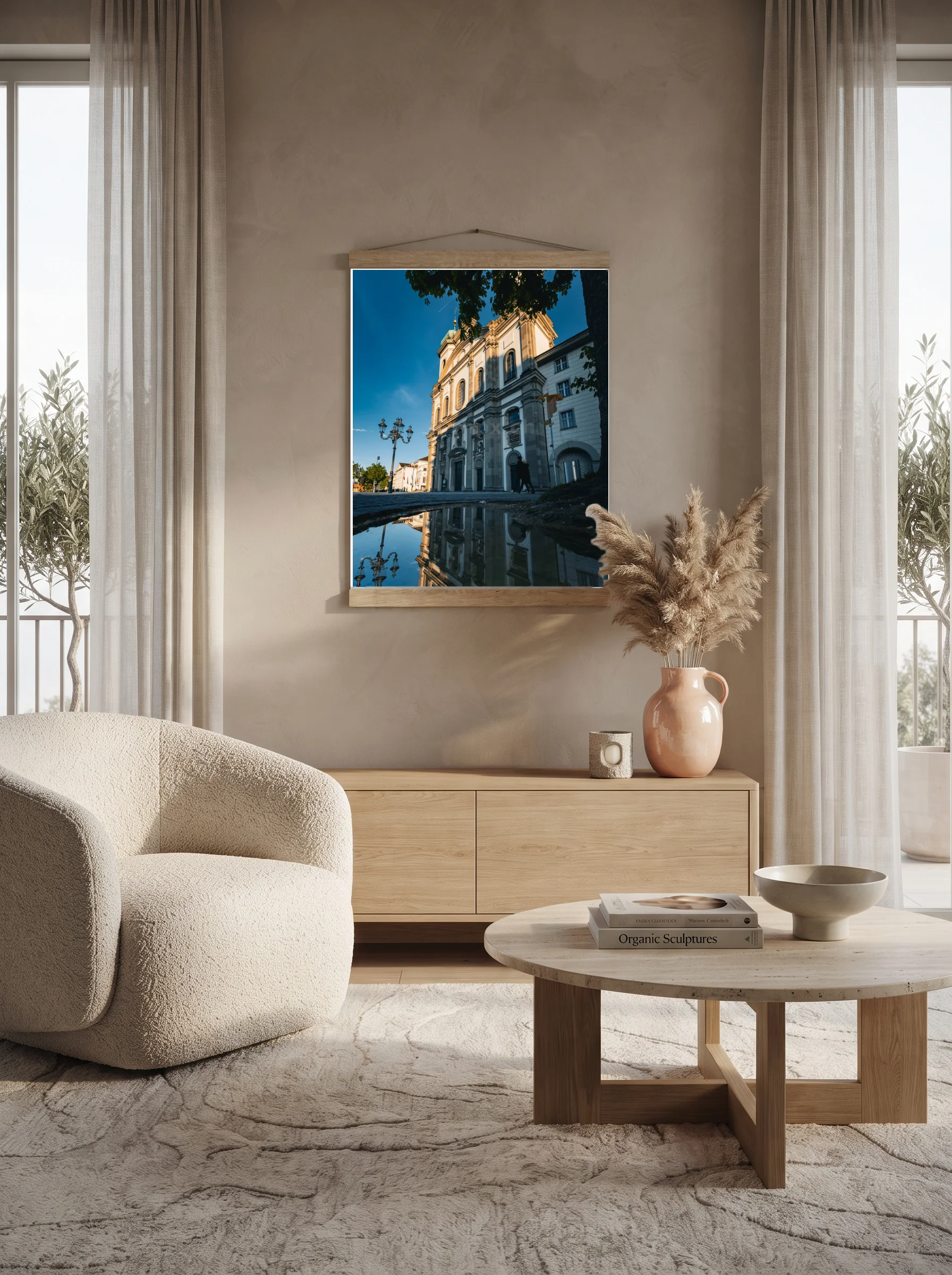 Premium-Poster mit Leisten Vertikal A2 (42 x 59.4 cm)