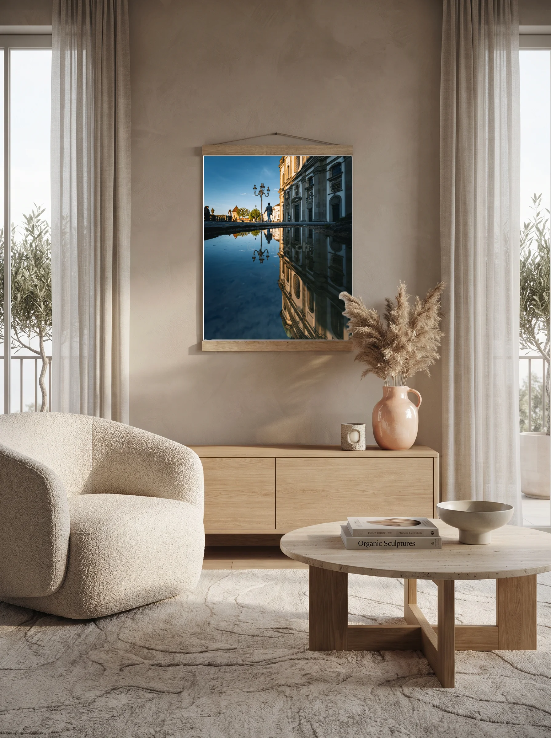 Premium-Poster mit Leisten Vertikal A0 (84.1 x 118.9 cm)