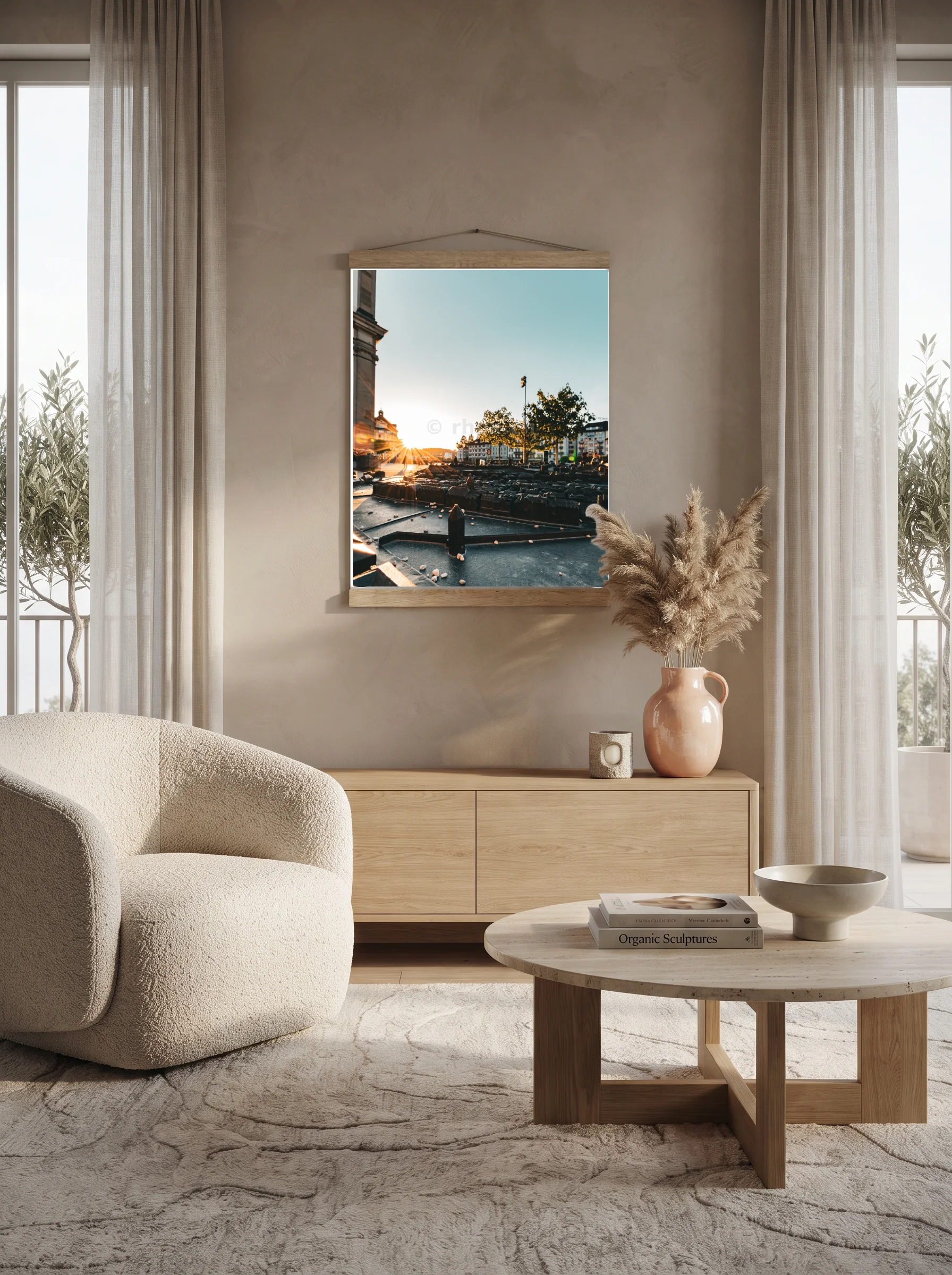 Premium-Poster mit Leisten Vertikal 60x90 cm