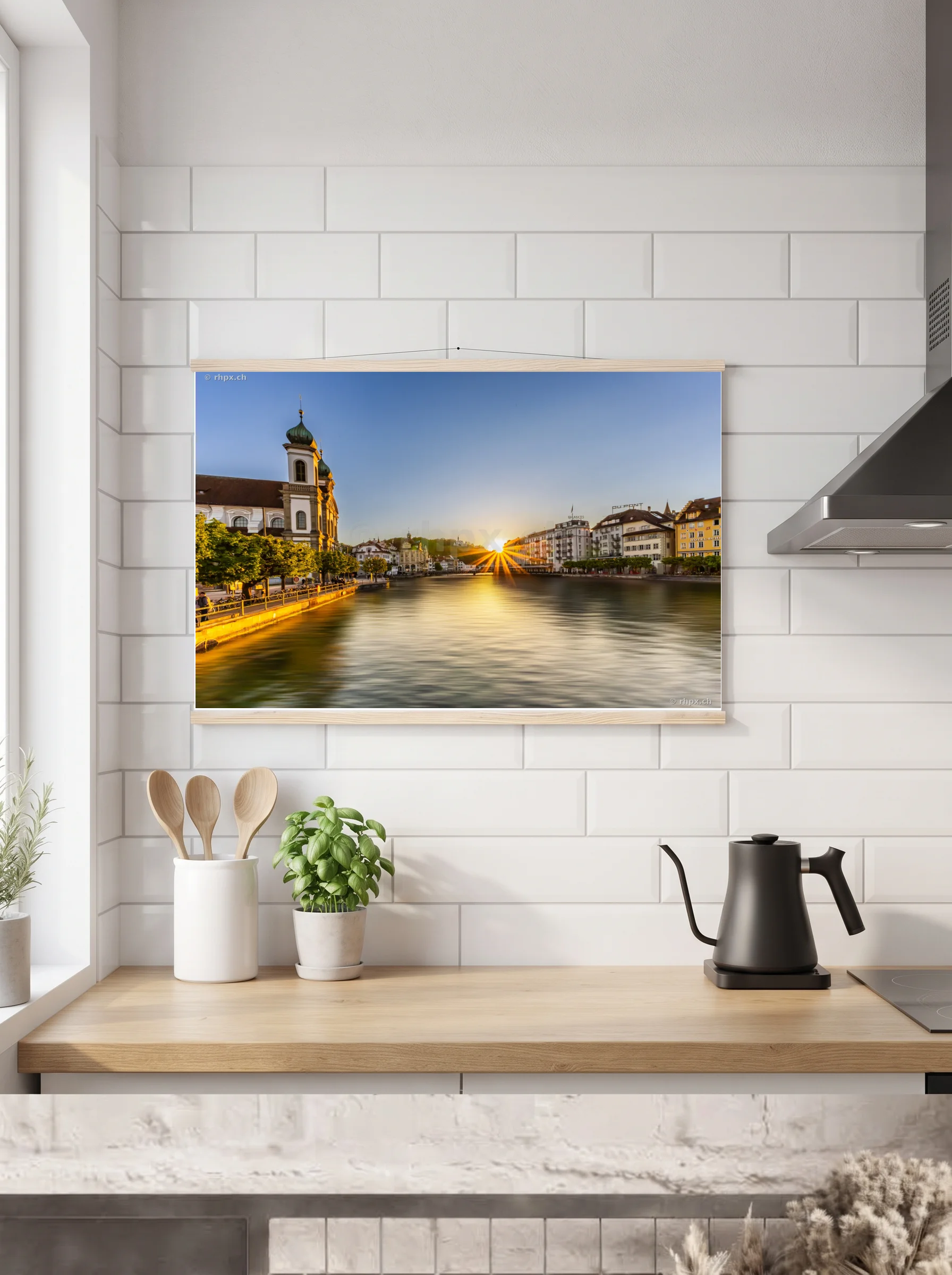 Premium-Poster mit Leisten horizontal 60x90 cm