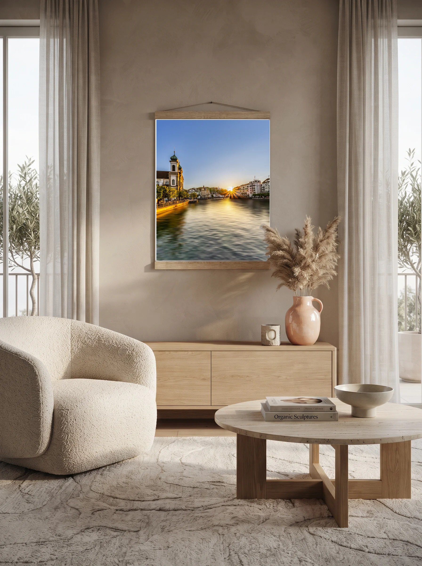 Premium-Poster mit Leisten Vertikal 60x90 cm