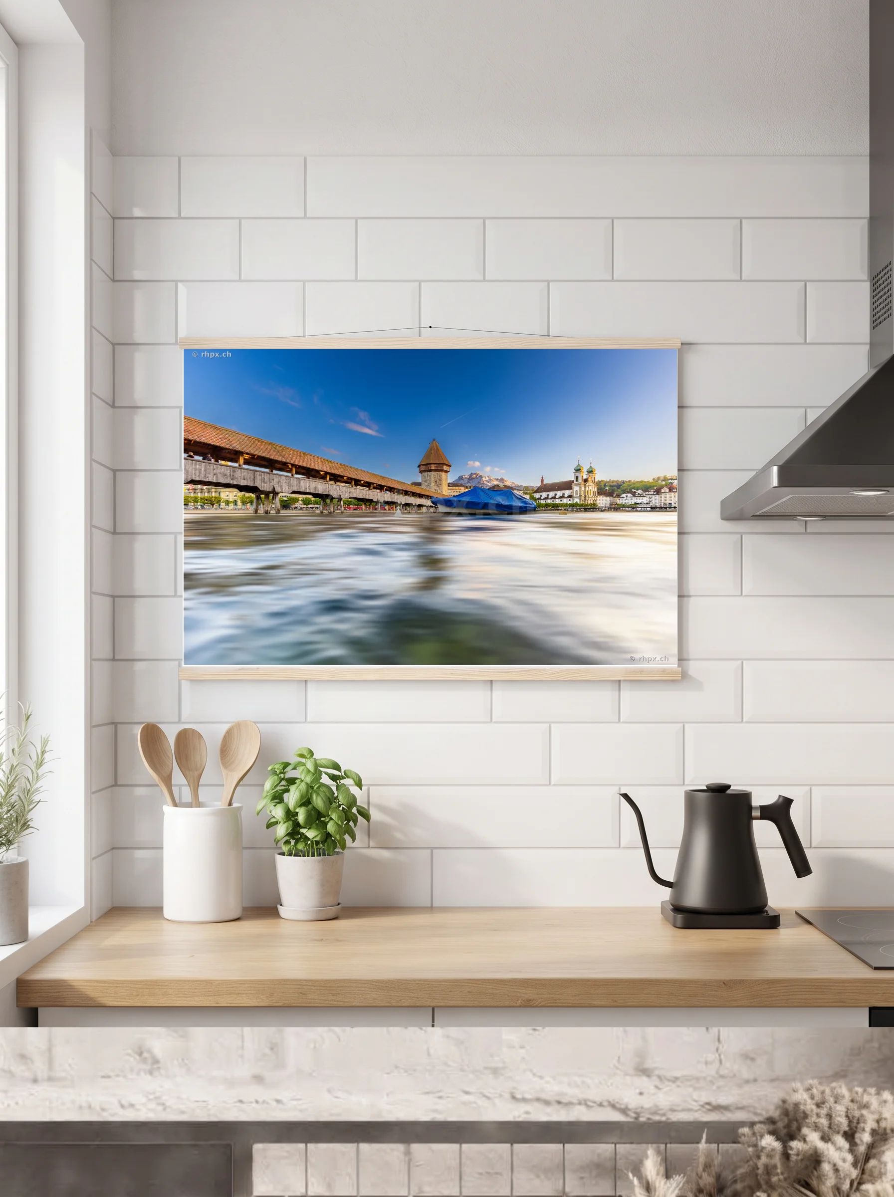 Premium-Poster mit Leisten horizontal 70 x 100 cm