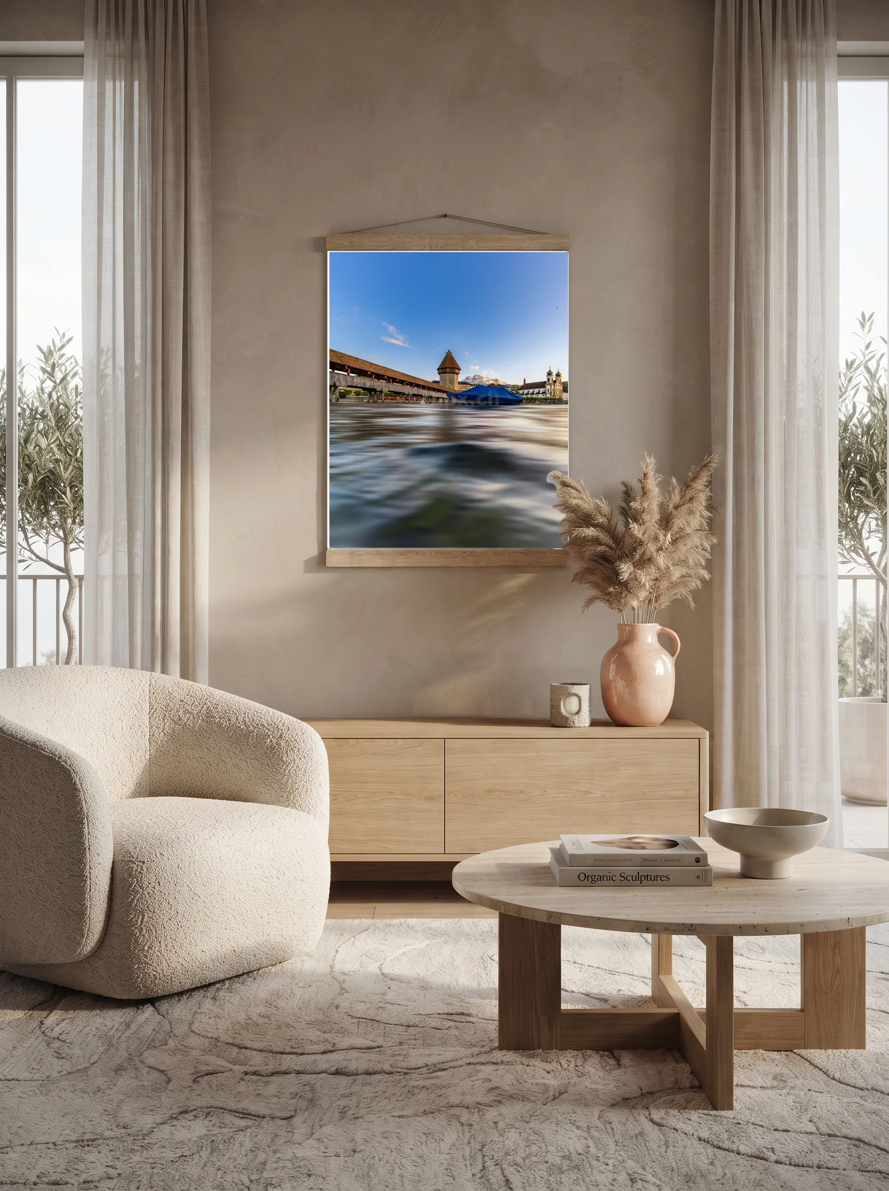 Premium-Poster mit Leisten Vertikal 60x90 cm