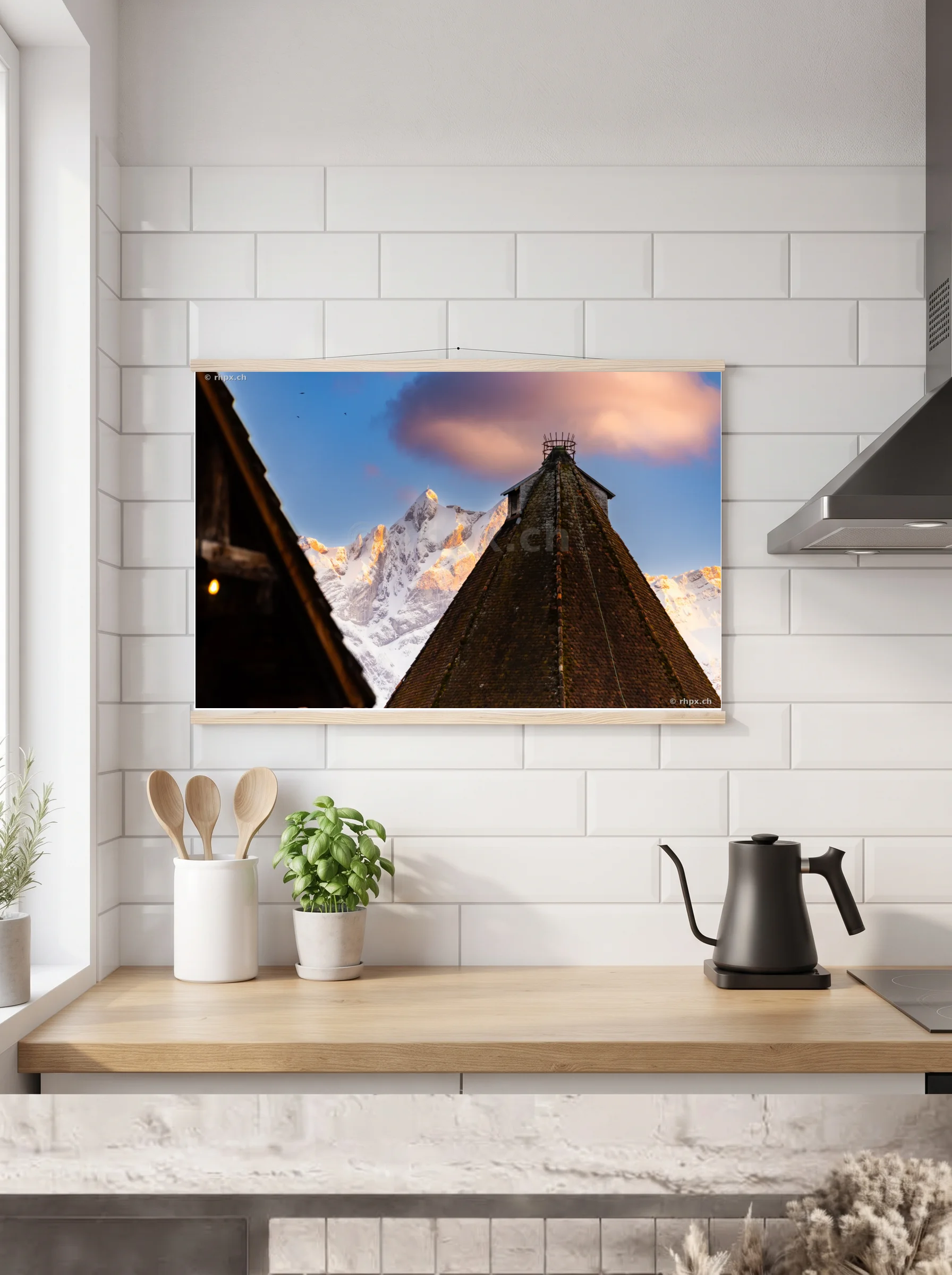 Premium-Poster mit Leisten horizontal 60x90 cm