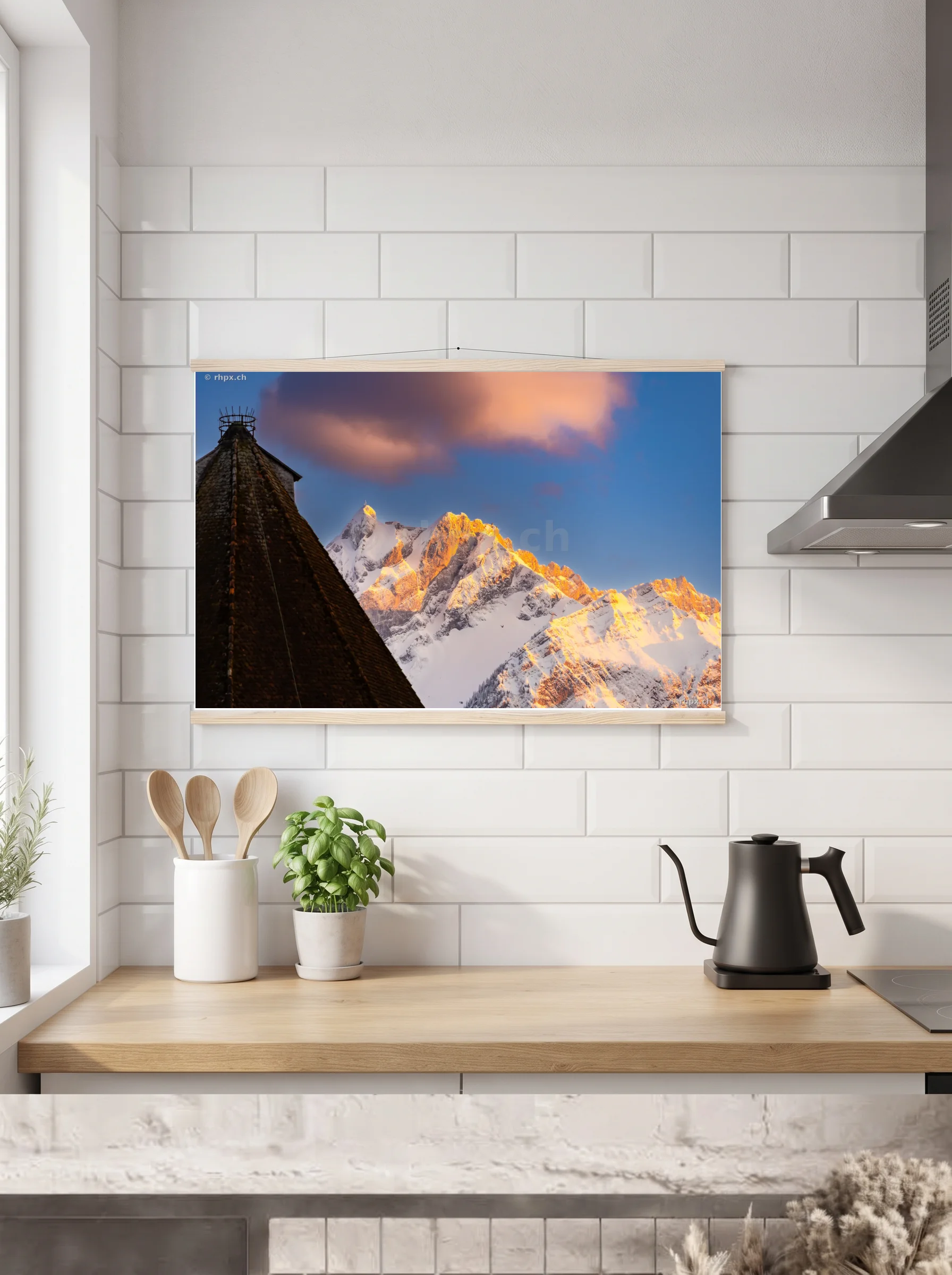 Premium-Poster mit Leisten horizontal 60x90 cm