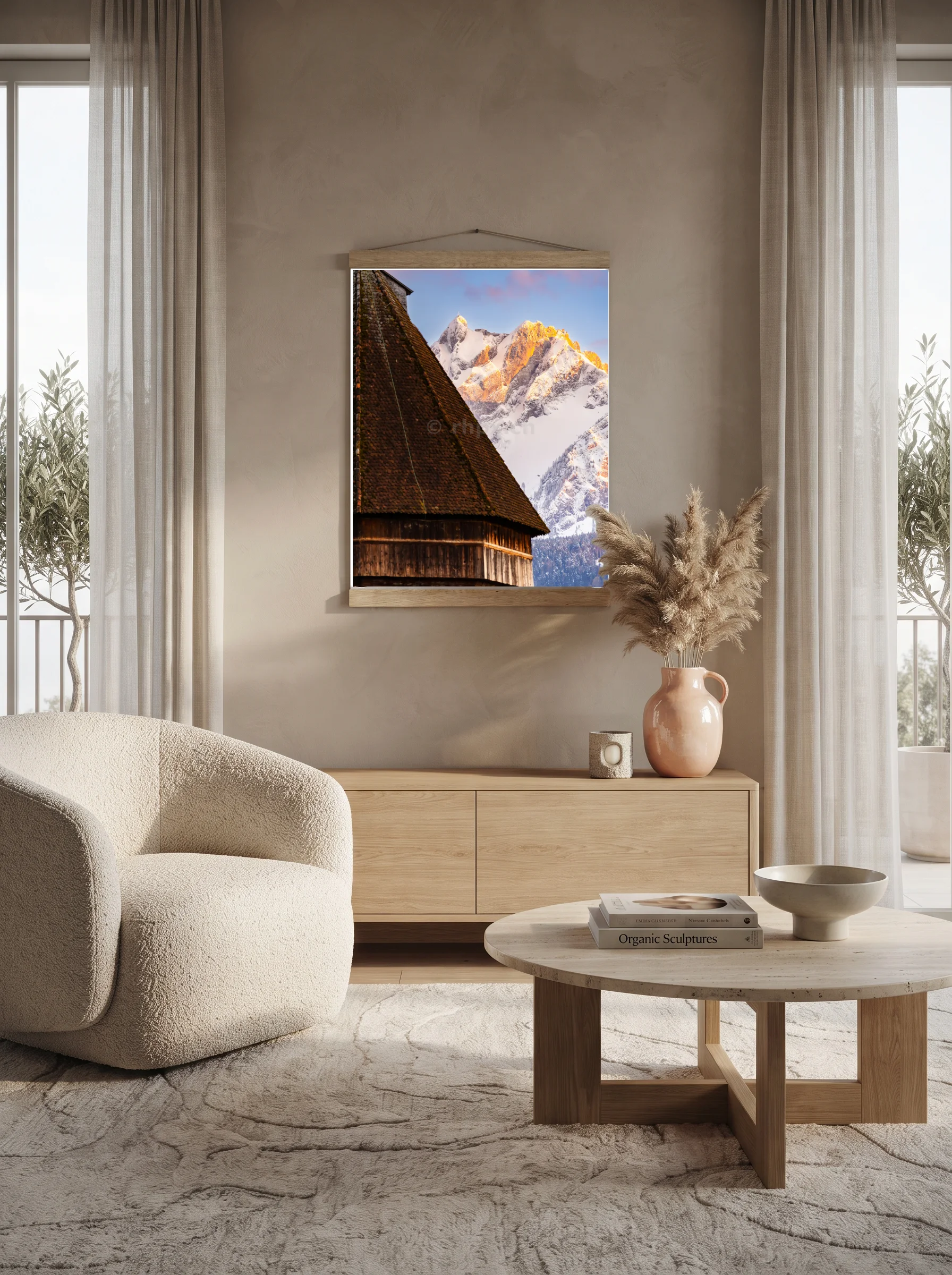 Premium-Poster mit Leisten Vertikal A0 (84.1 x 118.9 cm)