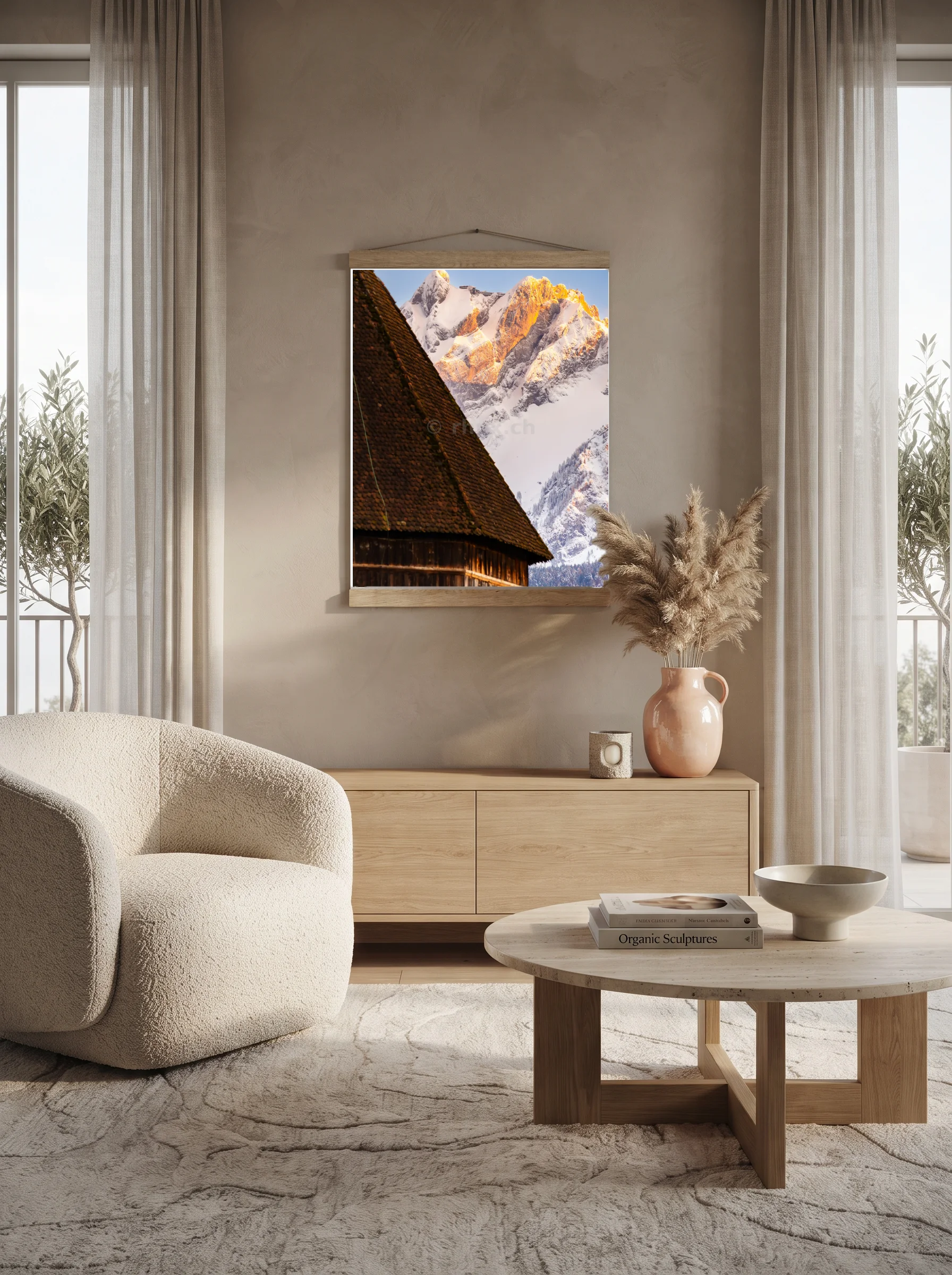 Premium-Poster mit Leisten Vertikal 60x90 cm
