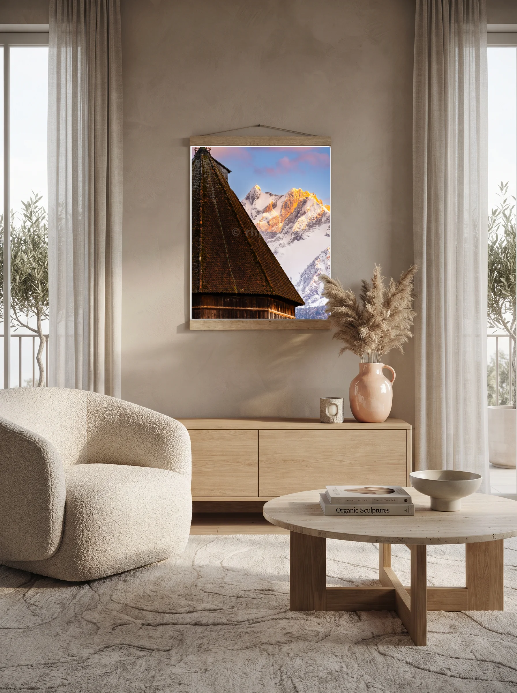 Premium-Poster mit Leisten Vertikal A2 (42 x 59.4 cm)