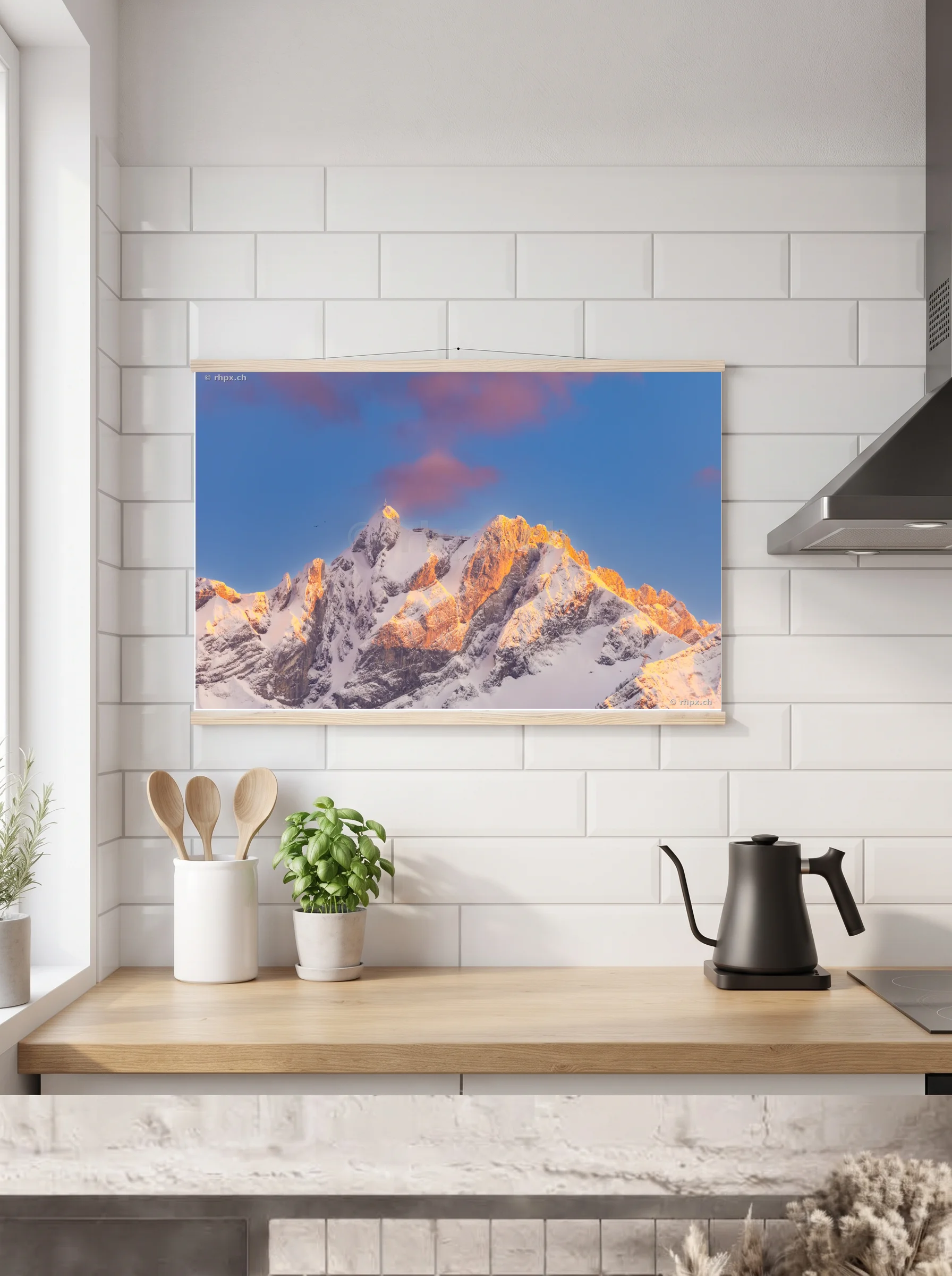 Premium-Poster mit Leisten horizontal 60x90 cm