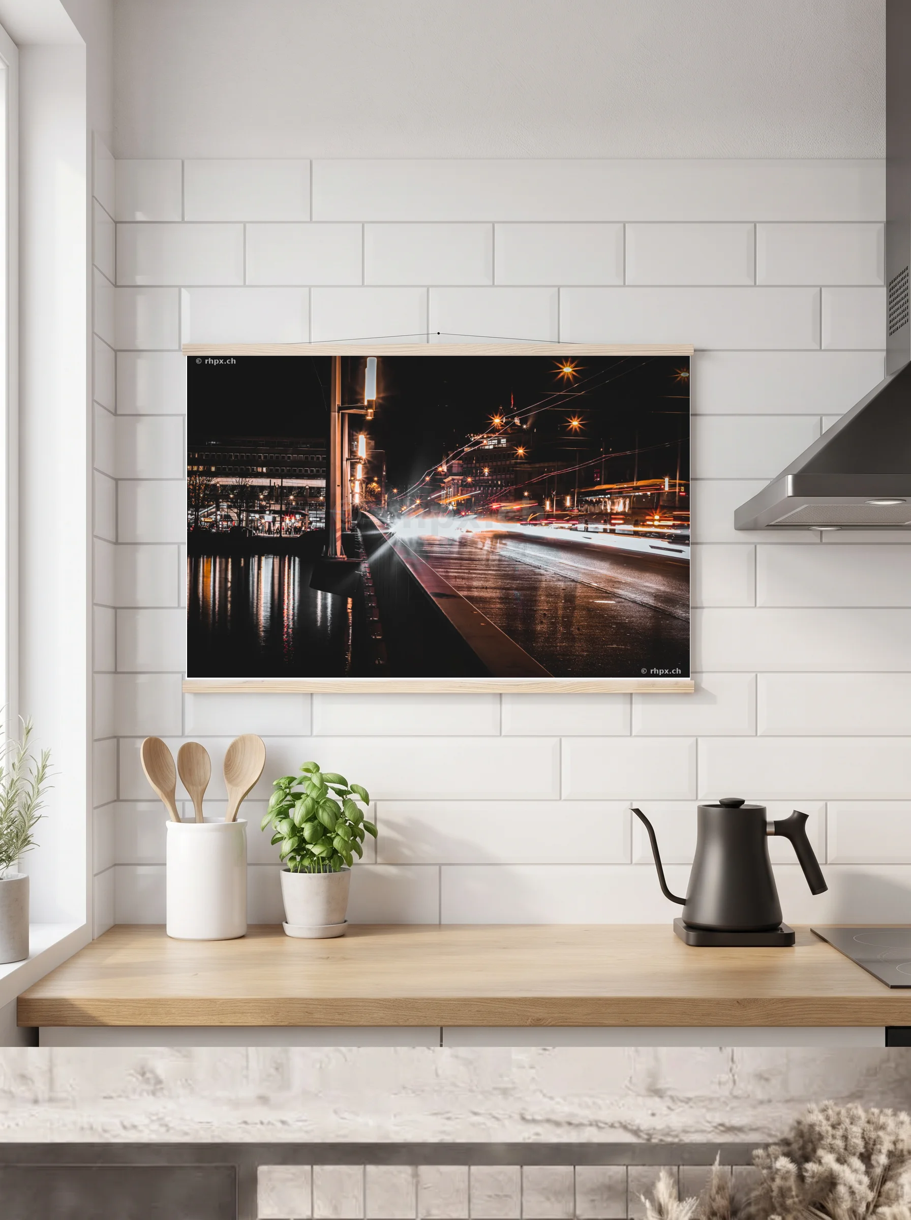 Premium-Poster mit Leisten horizontal 60x90 cm