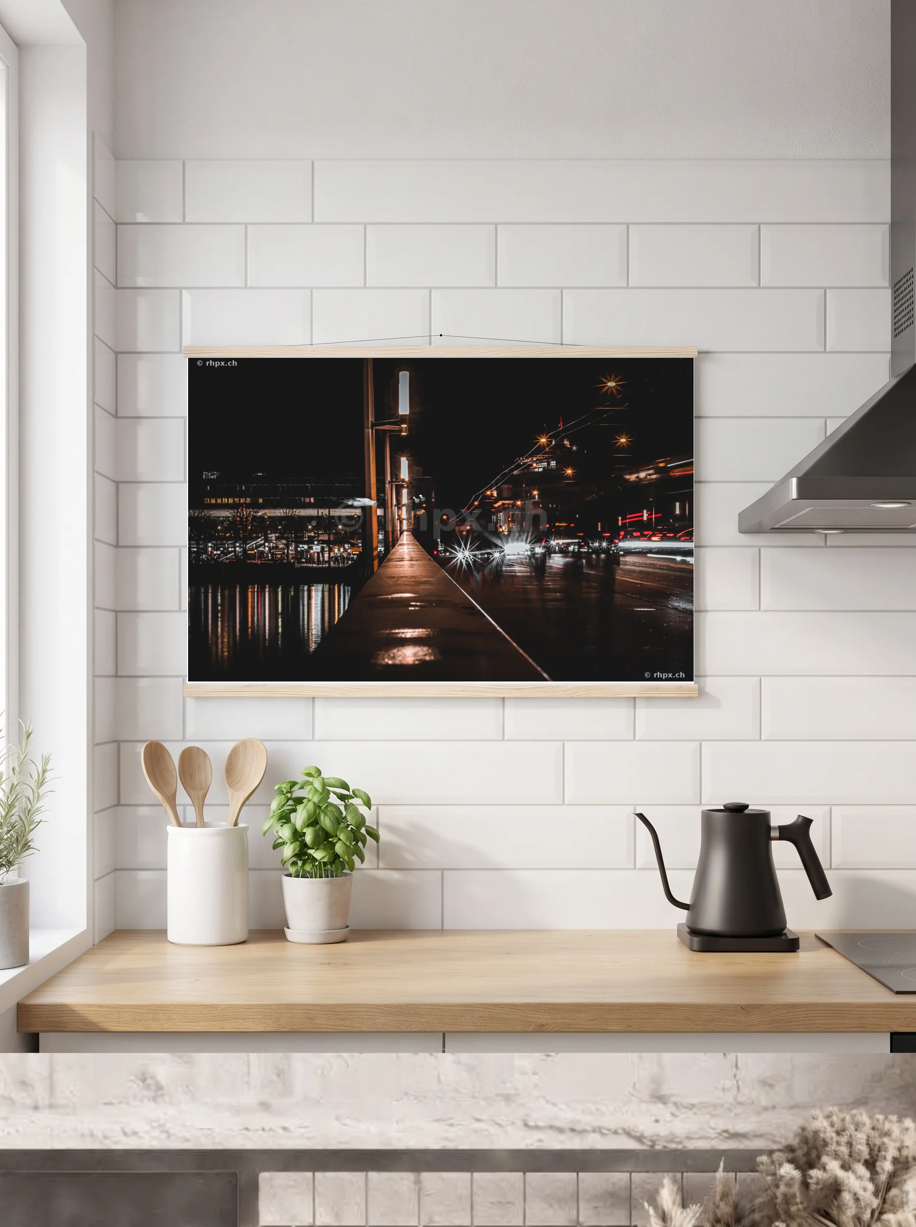 Premium-Poster mit Leisten horizontal A2 (42 x 59.4 cm)