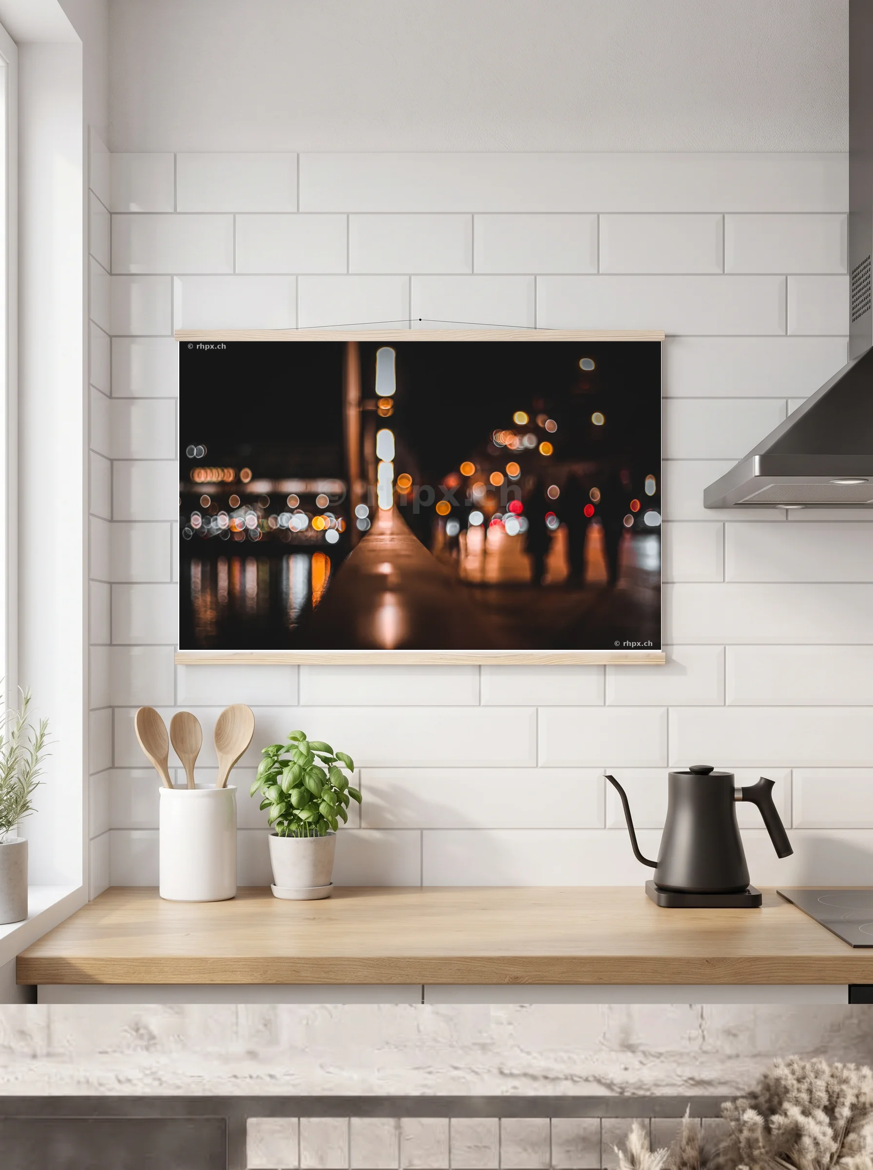 Premium-Poster mit Leisten horizontal A3 (29.7 x 42 cm)