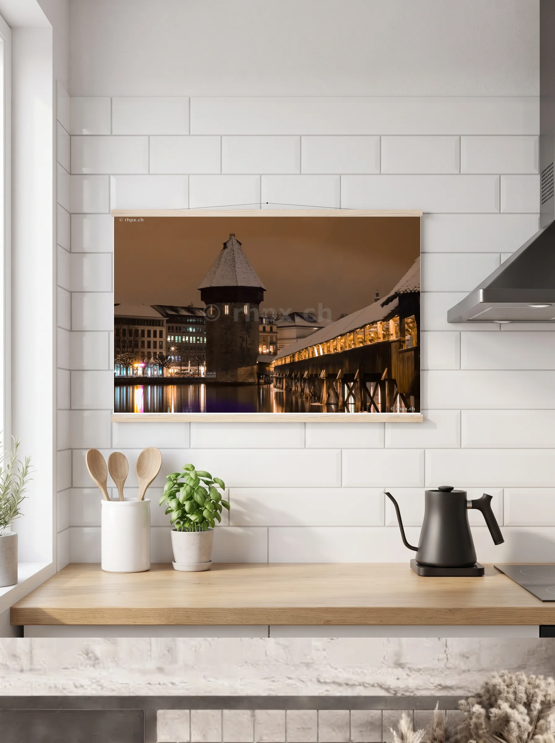 Premium-Poster mit Leisten horizontal 60x90 cm