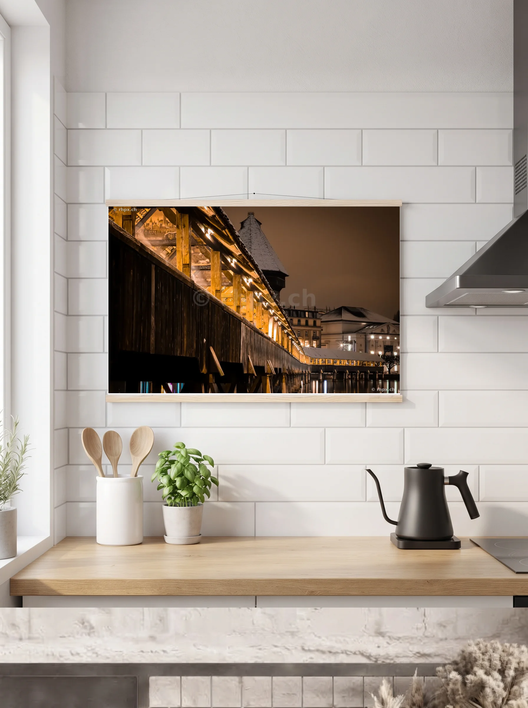 Premium-Poster mit Leisten horizontal A2 (42 x 59.4 cm)