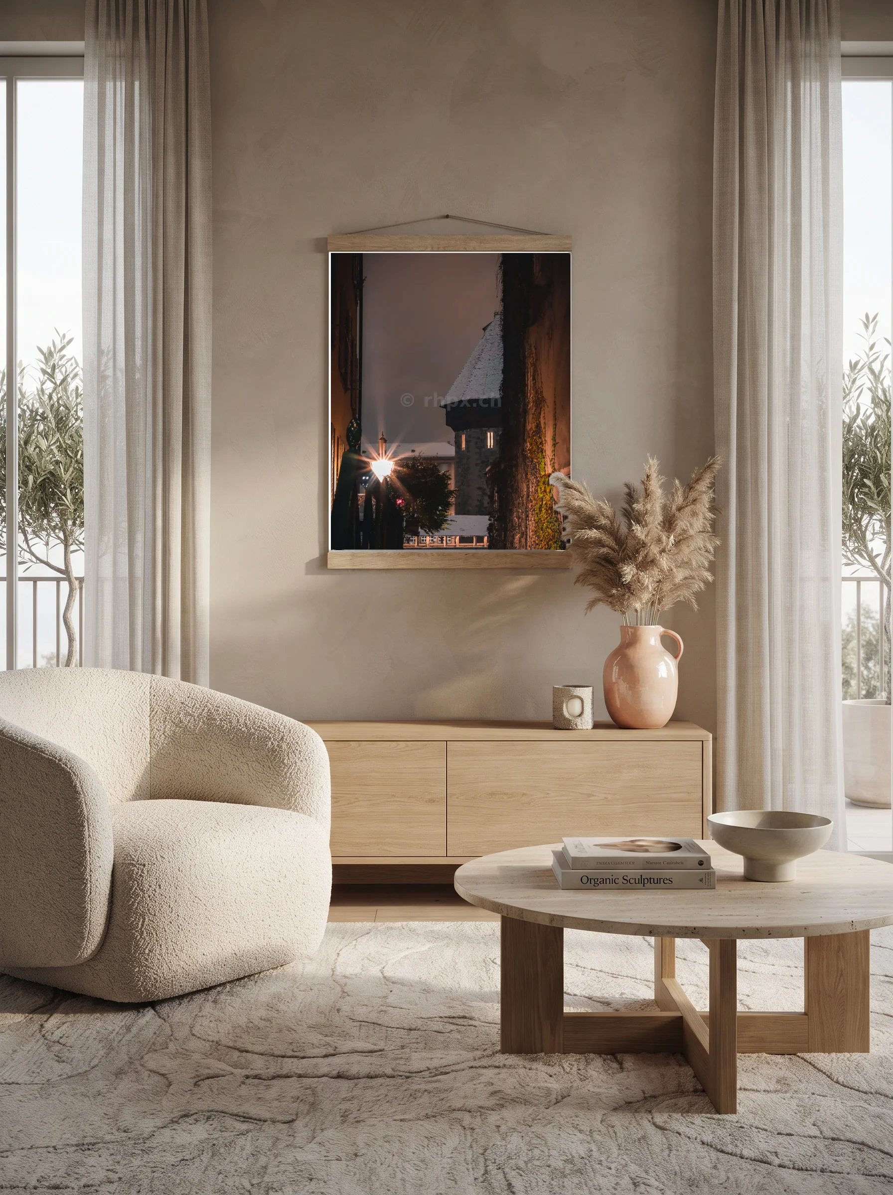 Premium-Poster mit Leisten Vertikal 70 x 100 cm