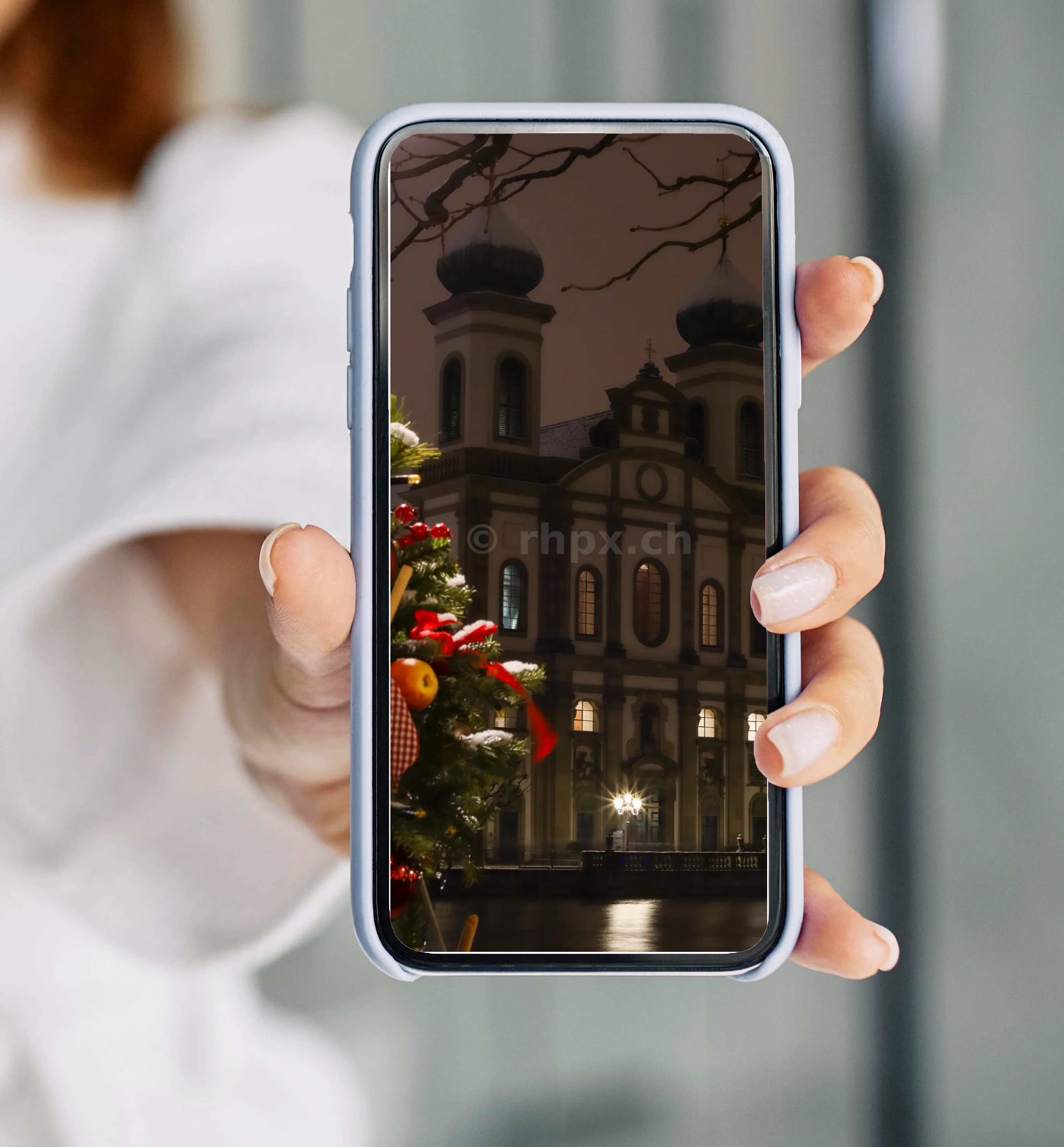 Jesuitenkirche Luzern in der Weihnachtszeit