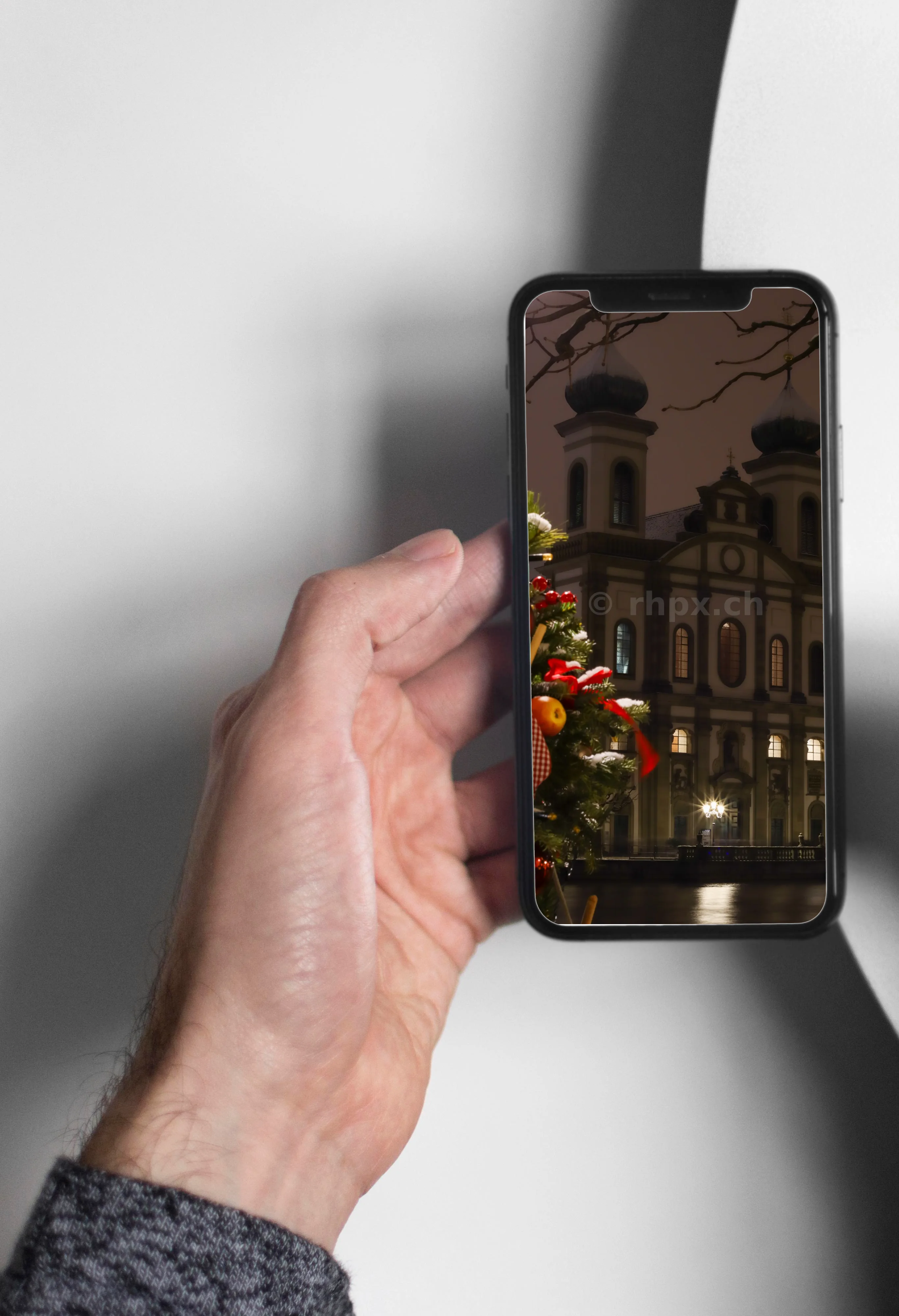 Jesuitenkirche Luzern in der Weihnachtszeit
