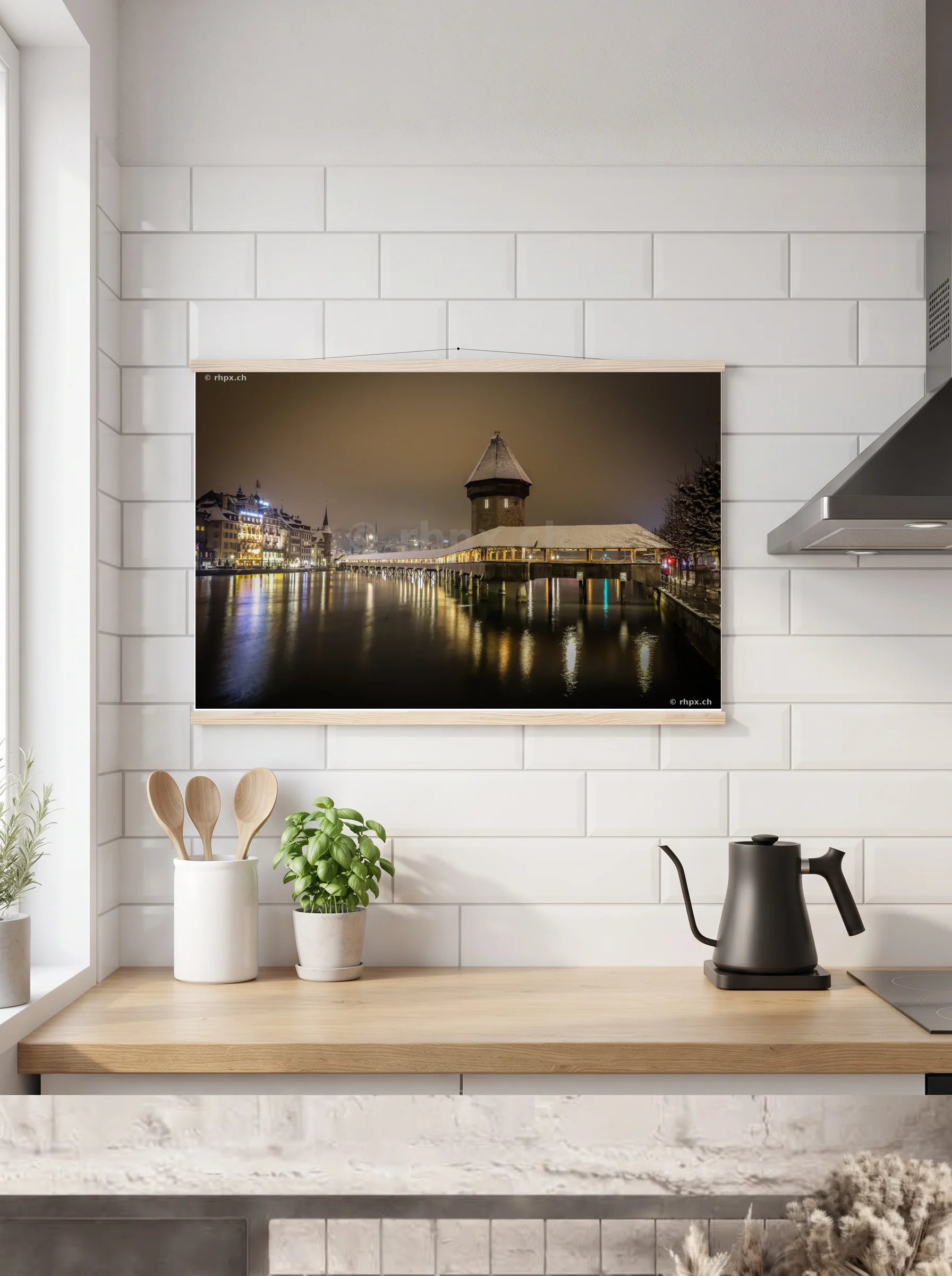 Premium-Poster mit Leisten horizontal A2 (42 x 59.4 cm)