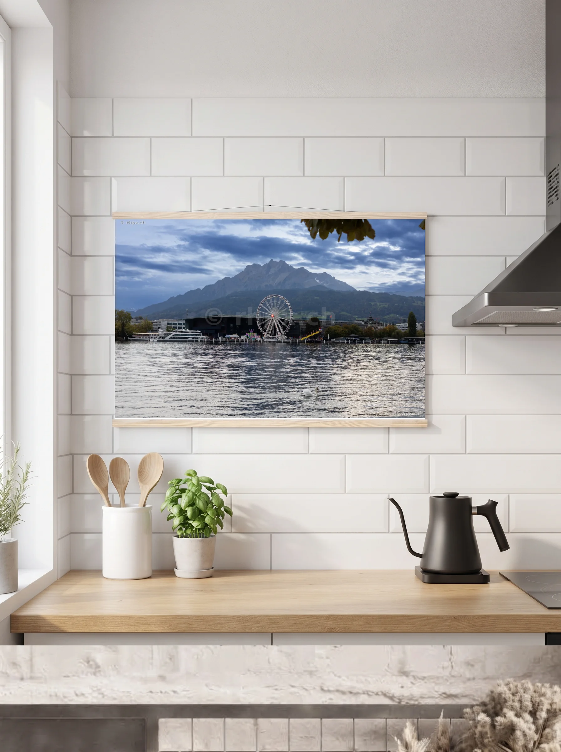 Premium-Poster mit Leisten horizontal A2 (42 x 59.4 cm)