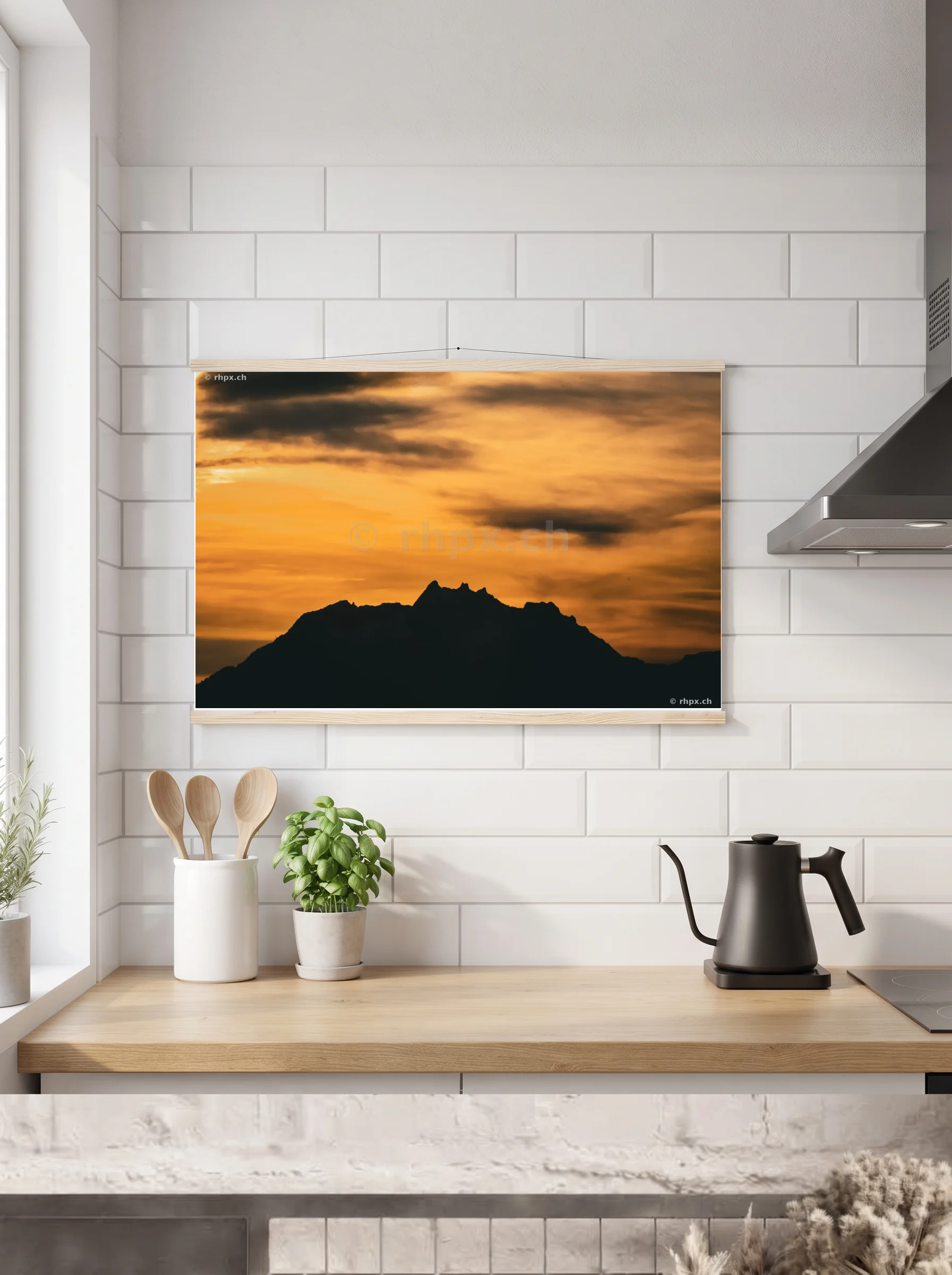 Premium-Poster mit Leisten horizontal A2 (42 x 59.4 cm)