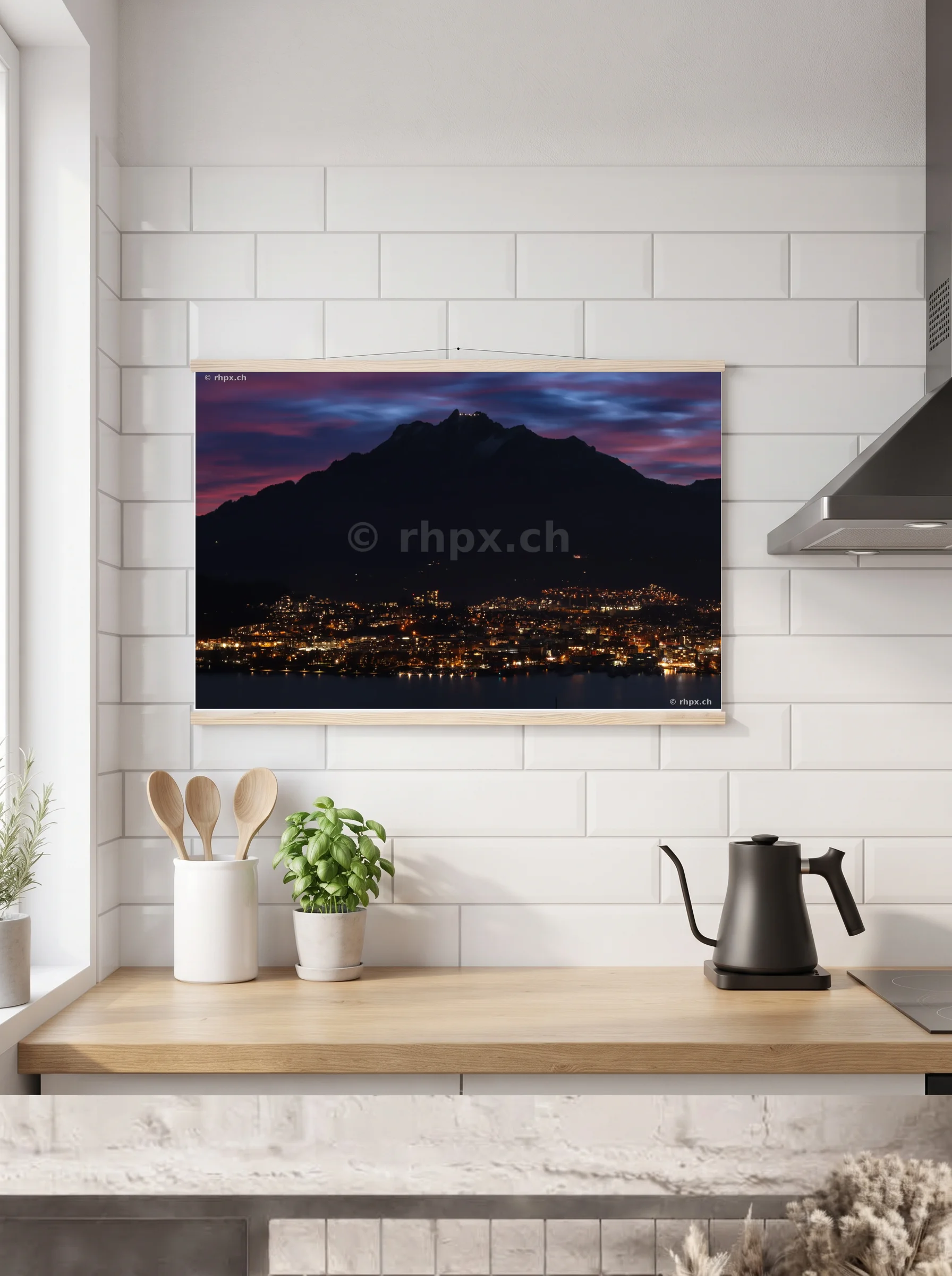 Premium-Poster mit Leisten horizontal 60x90 cm