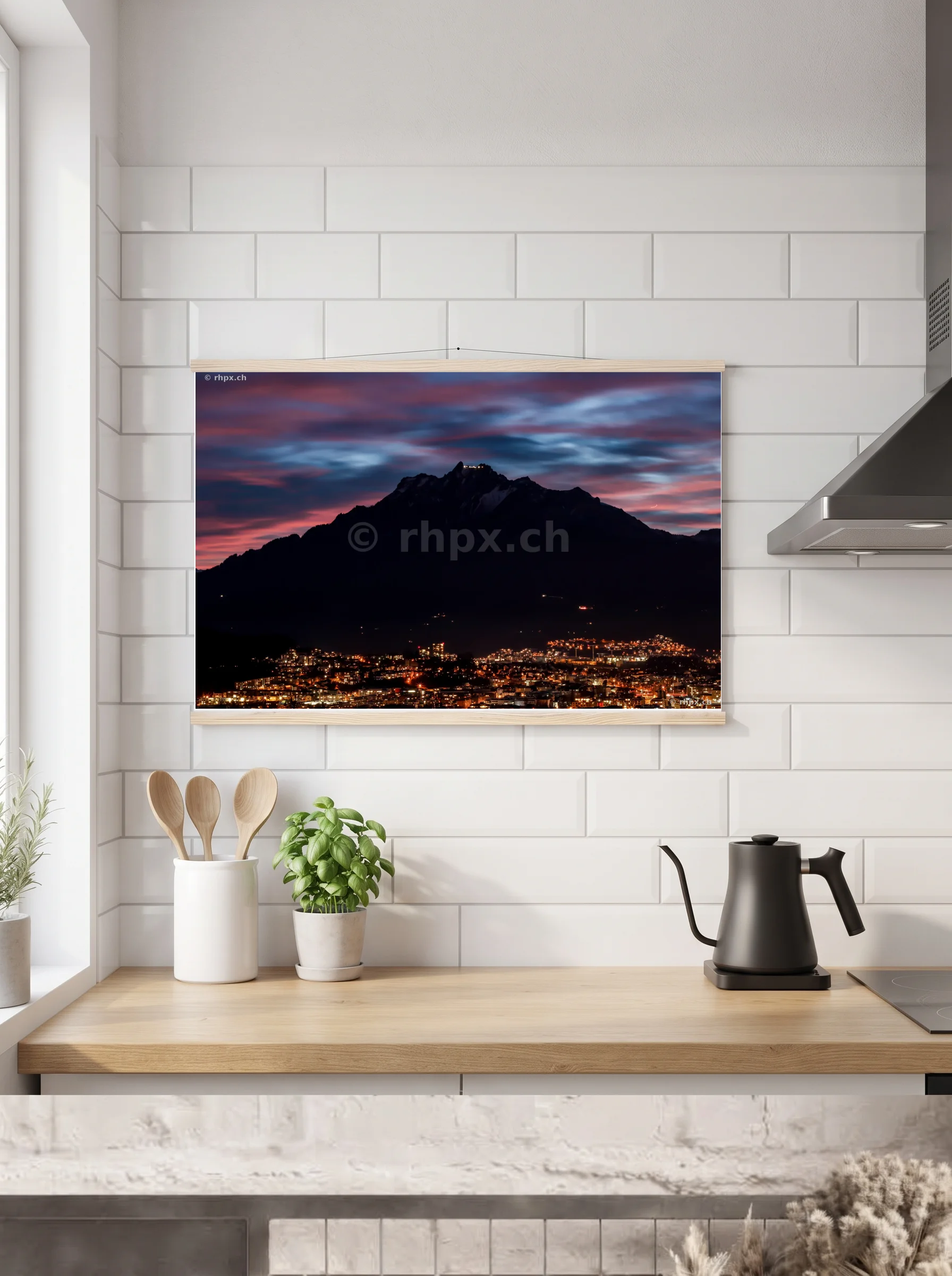 Premium-Poster mit Leisten horizontal A3 (29.7 x 42 cm)
