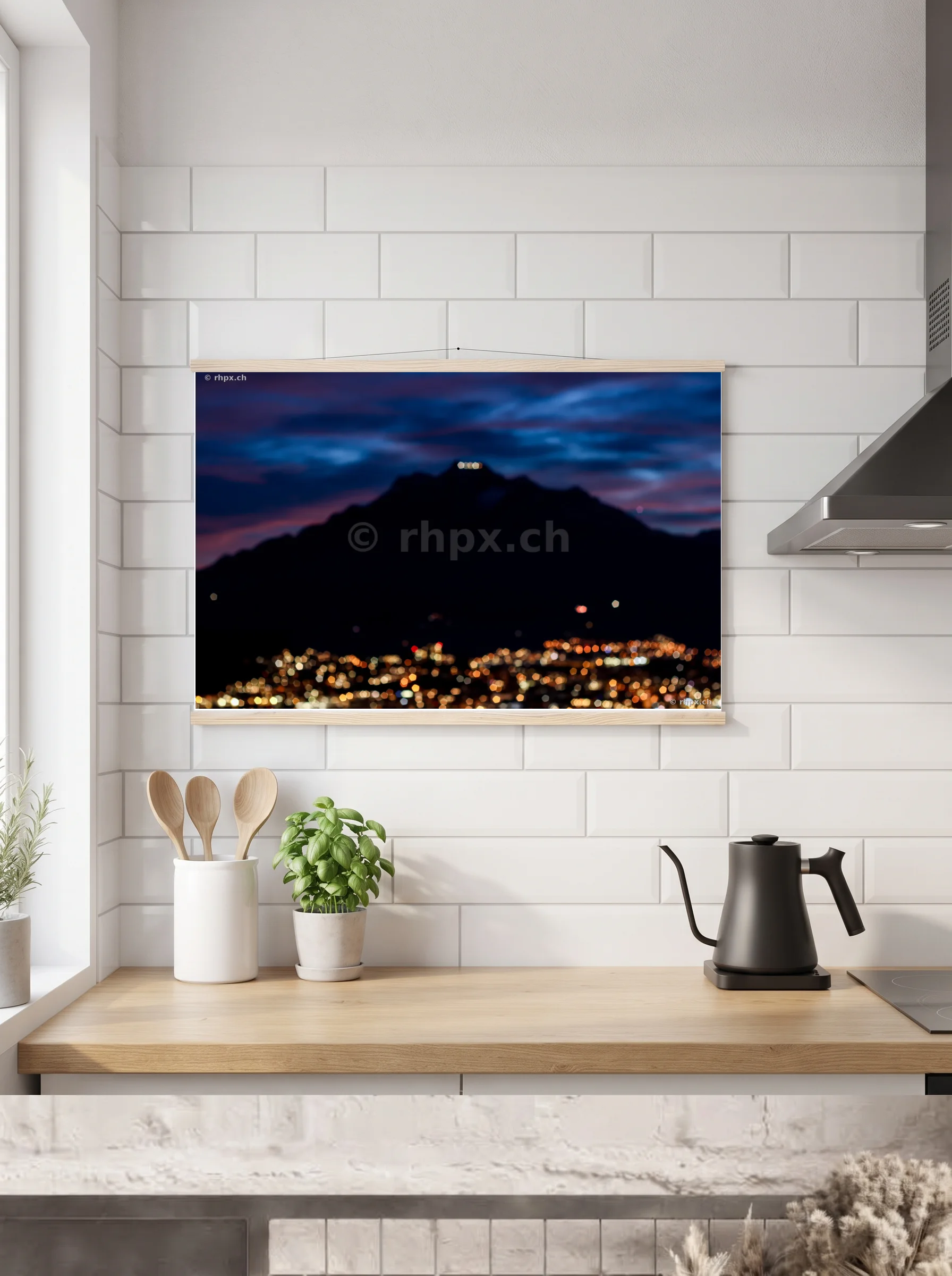 Premium-Poster mit Leisten horizontal 70 x 100 cm